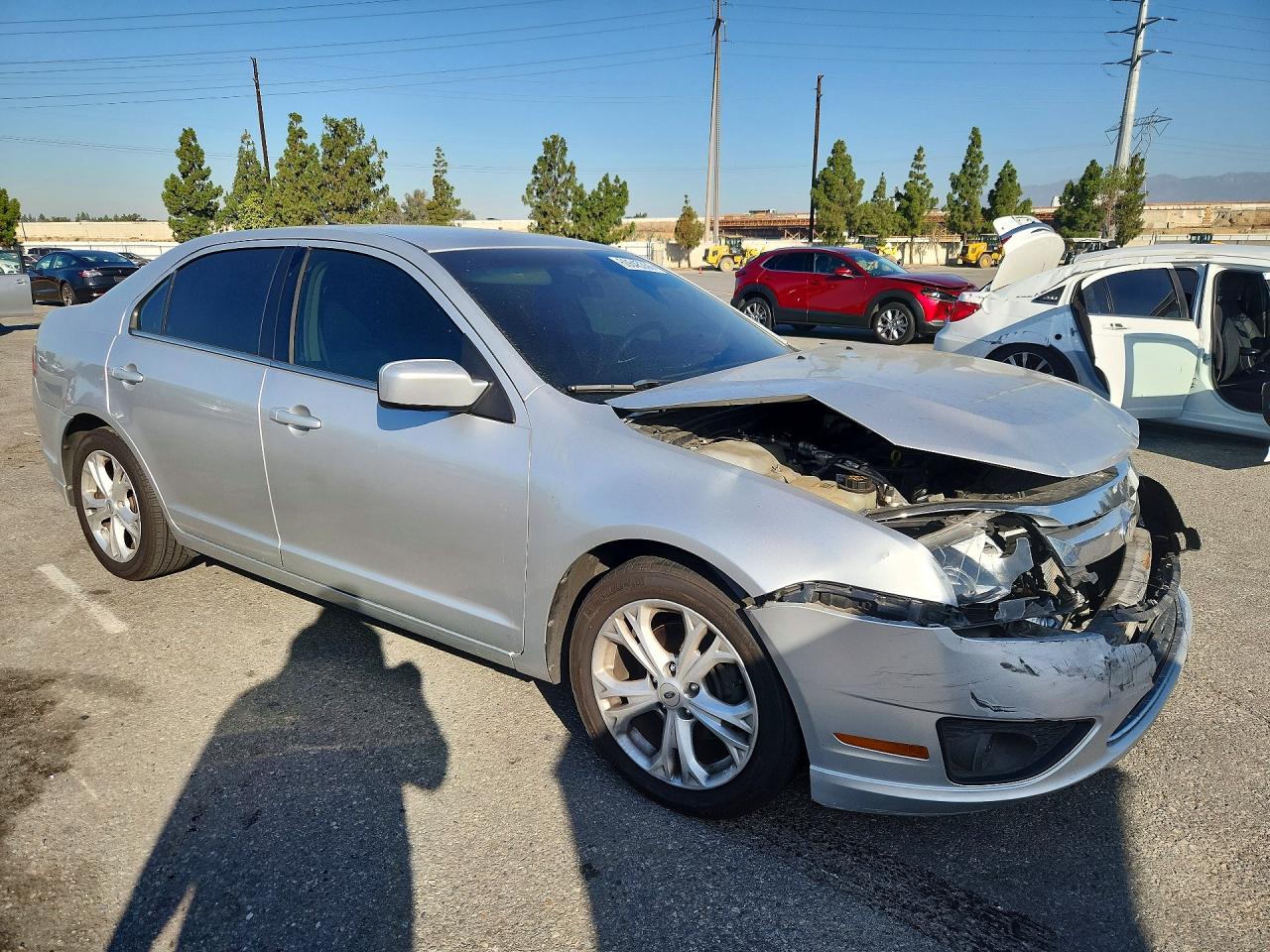 2012 Ford Fusion Se Silver vin: 3FAHP0HAXCR145200