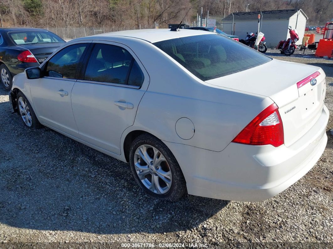 2012 Ford Fusion Se Белый vin: 3FAHP0HAXCR233308