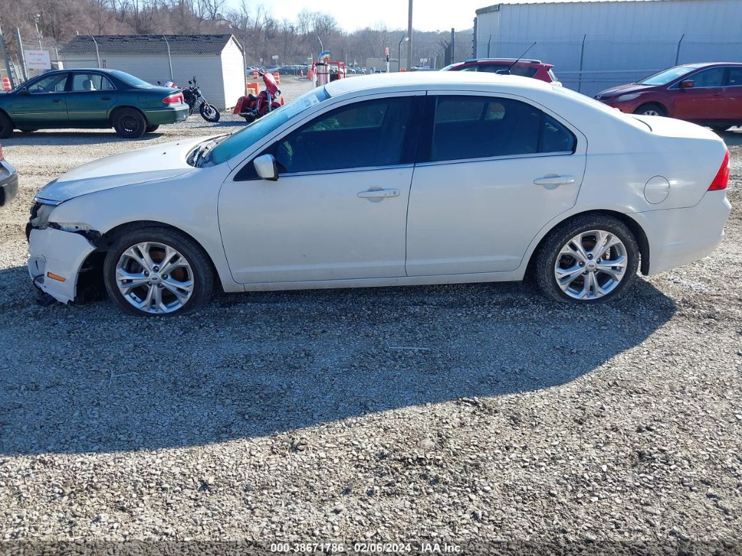 2012 Ford Fusion Se Белый vin: 3FAHP0HAXCR233308