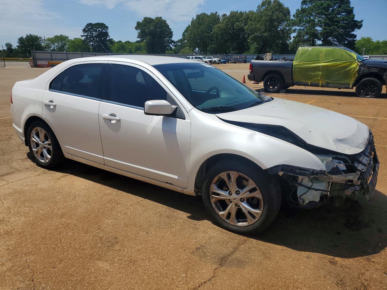 2012 Ford Fusion Se White vin: 3FAHP0HAXCR239688