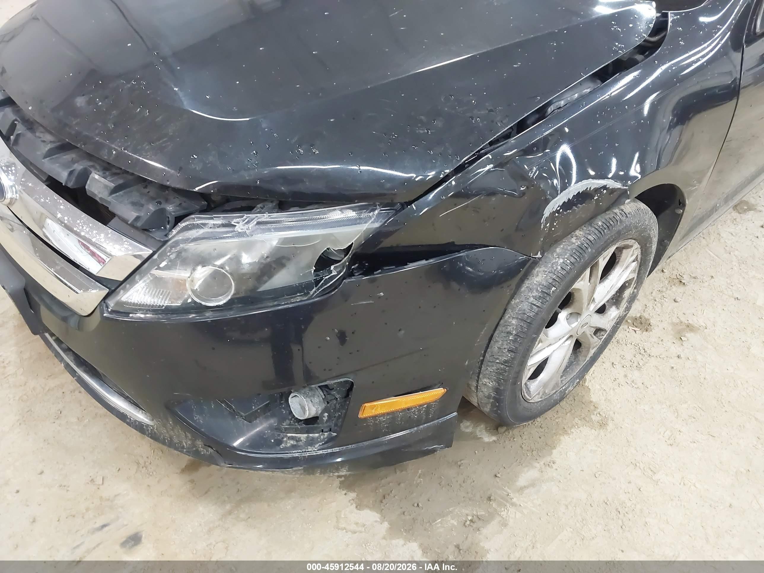 2012 Ford Fusion Se Black vin: 3FAHP0HAXCR245684