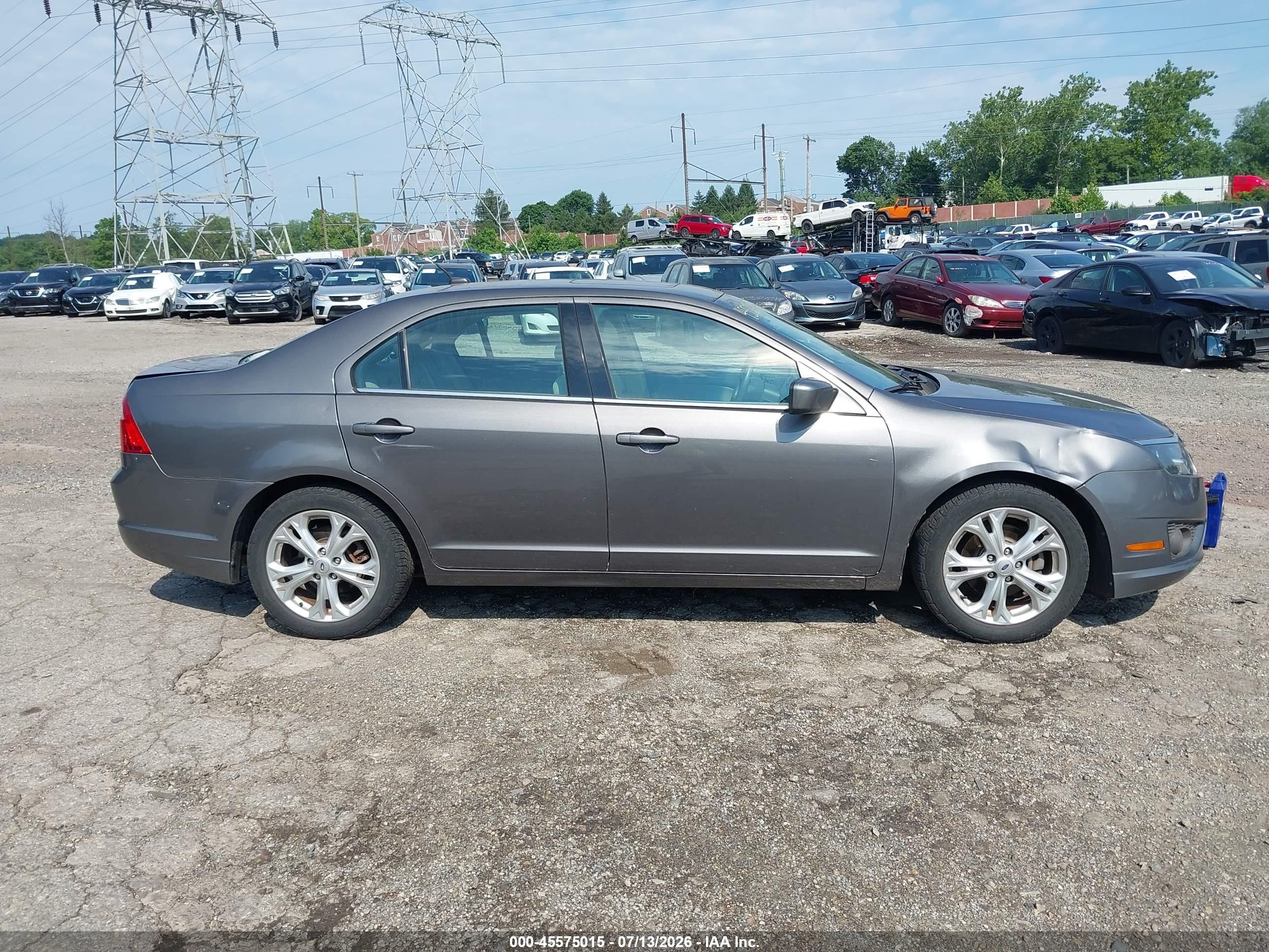 2012 Ford Fusion Se Gray vin: 3FAHP0HAXCR253672