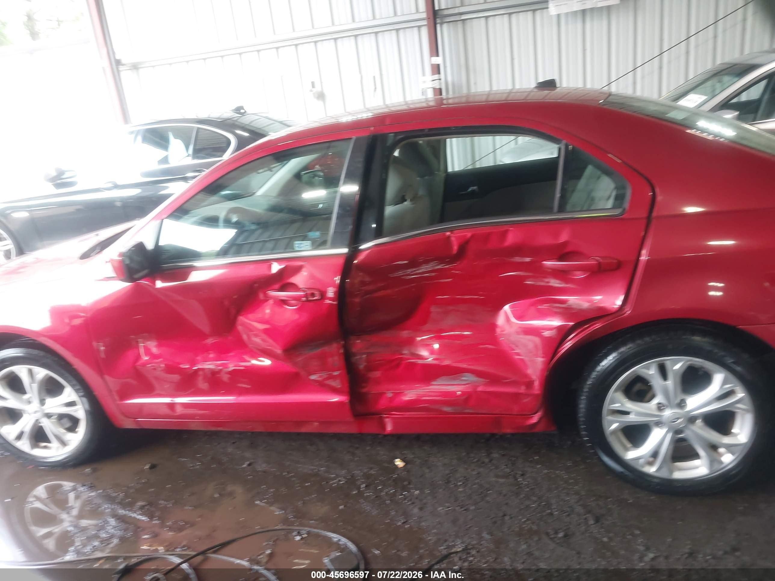 2012 Ford Fusion Se Red vin: 3FAHP0HAXCR255065