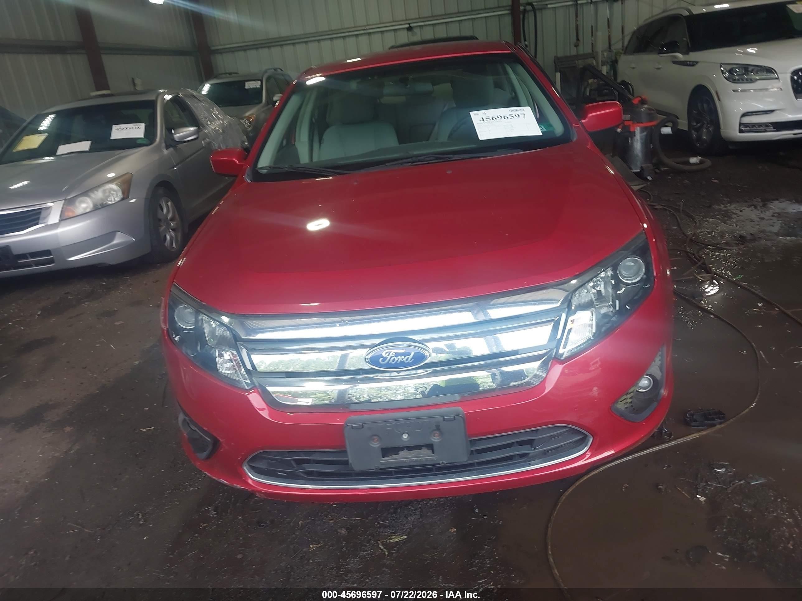 2012 Ford Fusion Se Red vin: 3FAHP0HAXCR255065