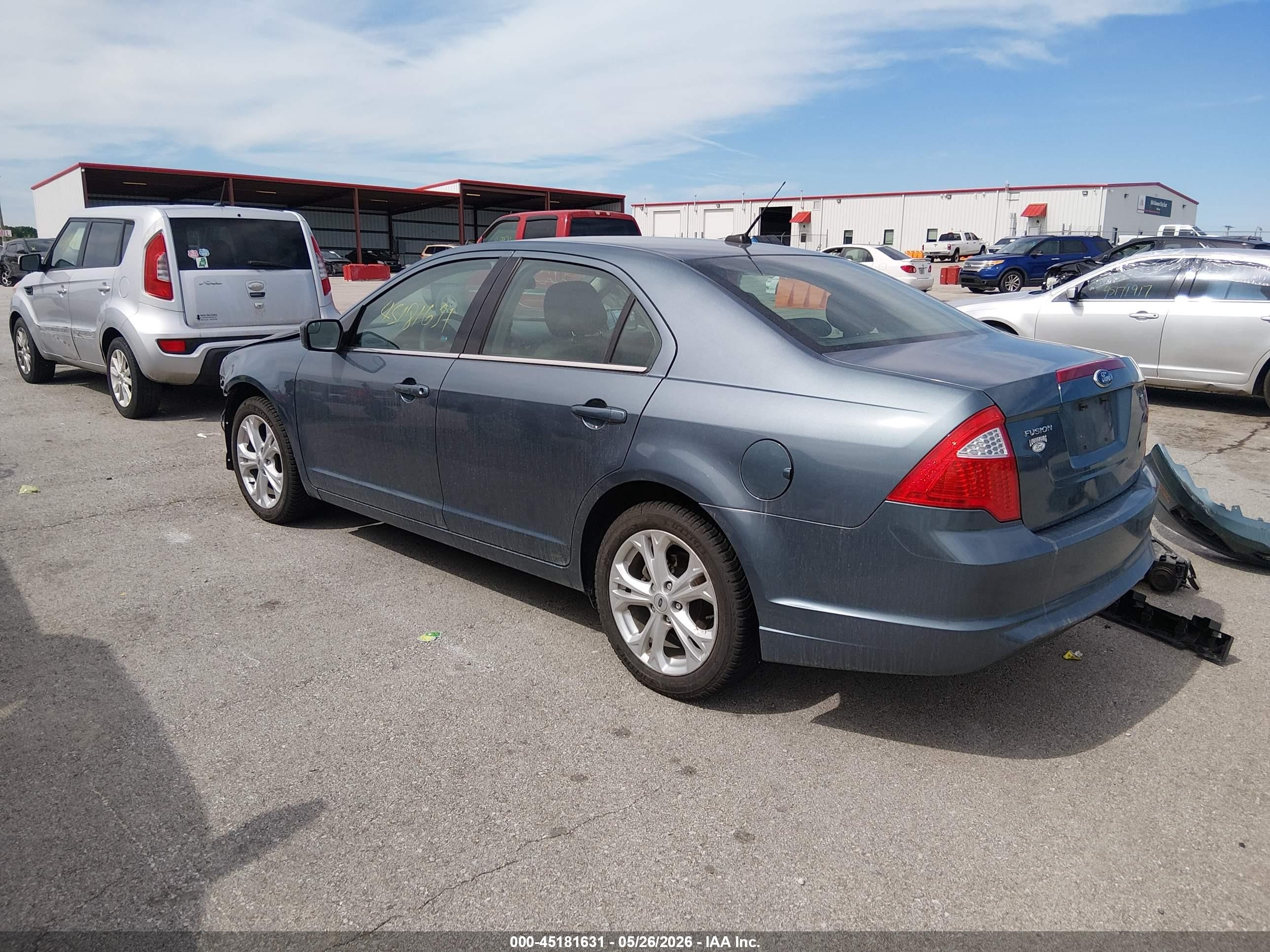 2012 Ford Fusion Se Blue vin: 3FAHP0HAXCR264364