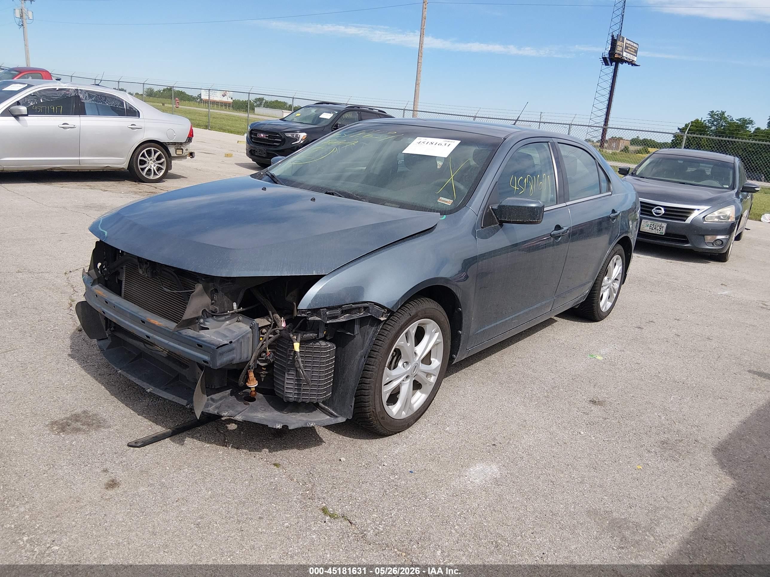2012 Ford Fusion Se Blue vin: 3FAHP0HAXCR264364