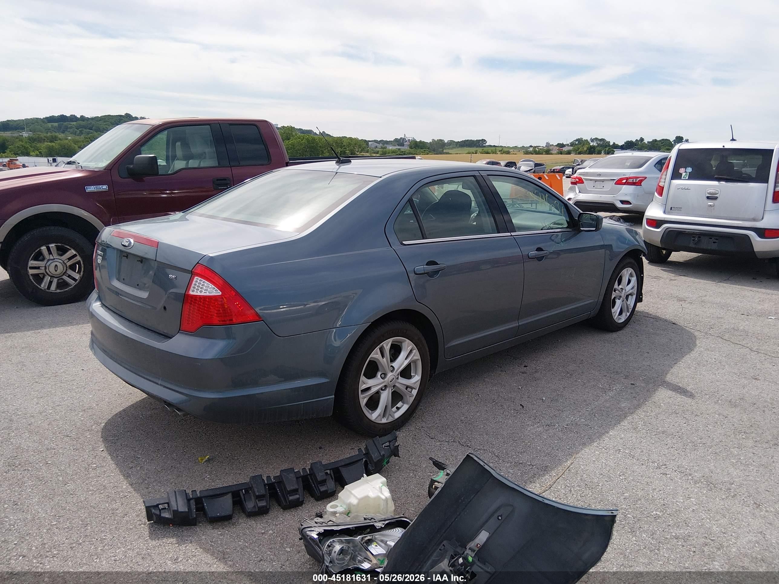 2012 Ford Fusion Se Blue vin: 3FAHP0HAXCR264364