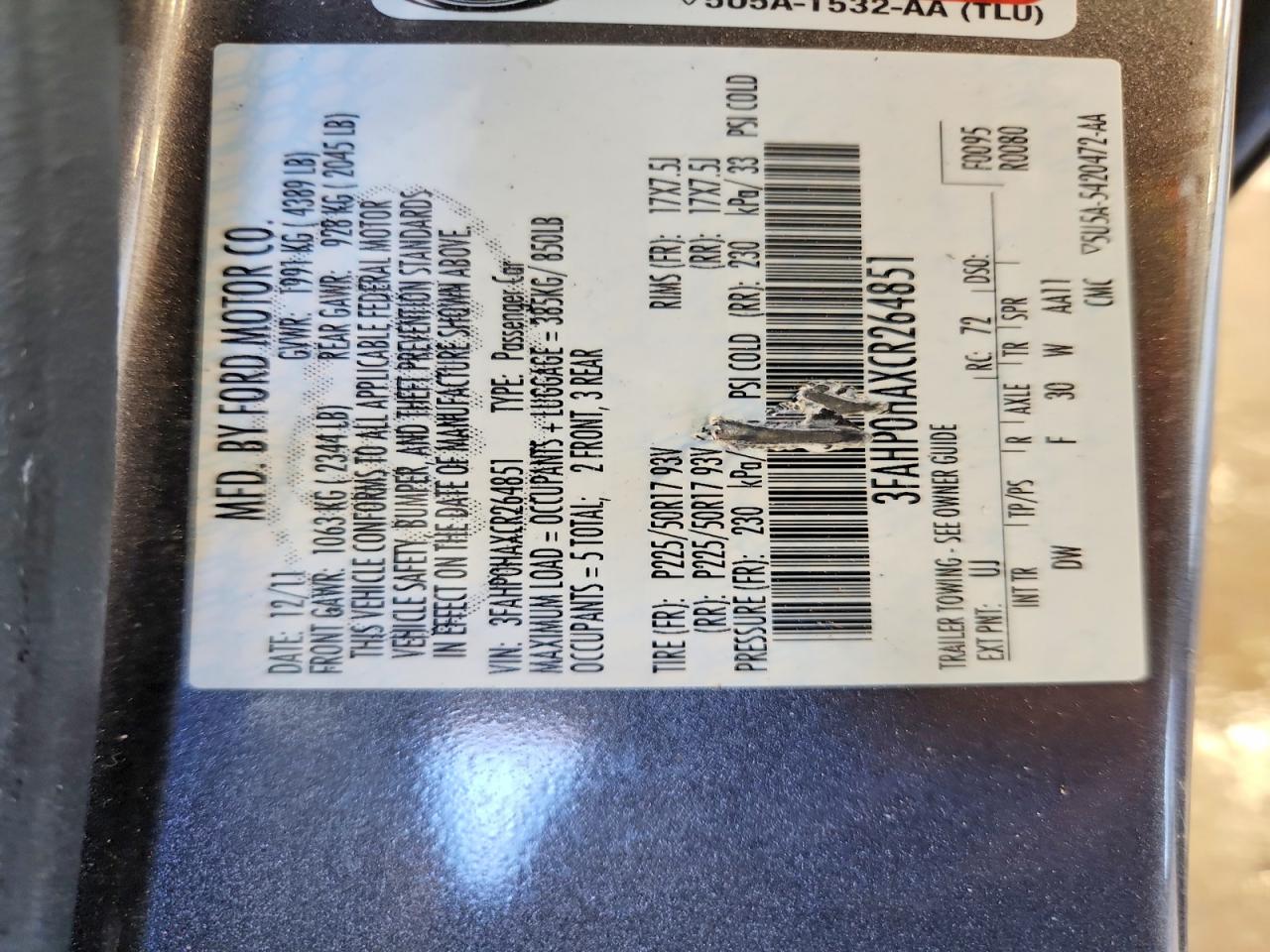 2012 Ford Fusion Se Gray vin: 3FAHP0HAXCR264851