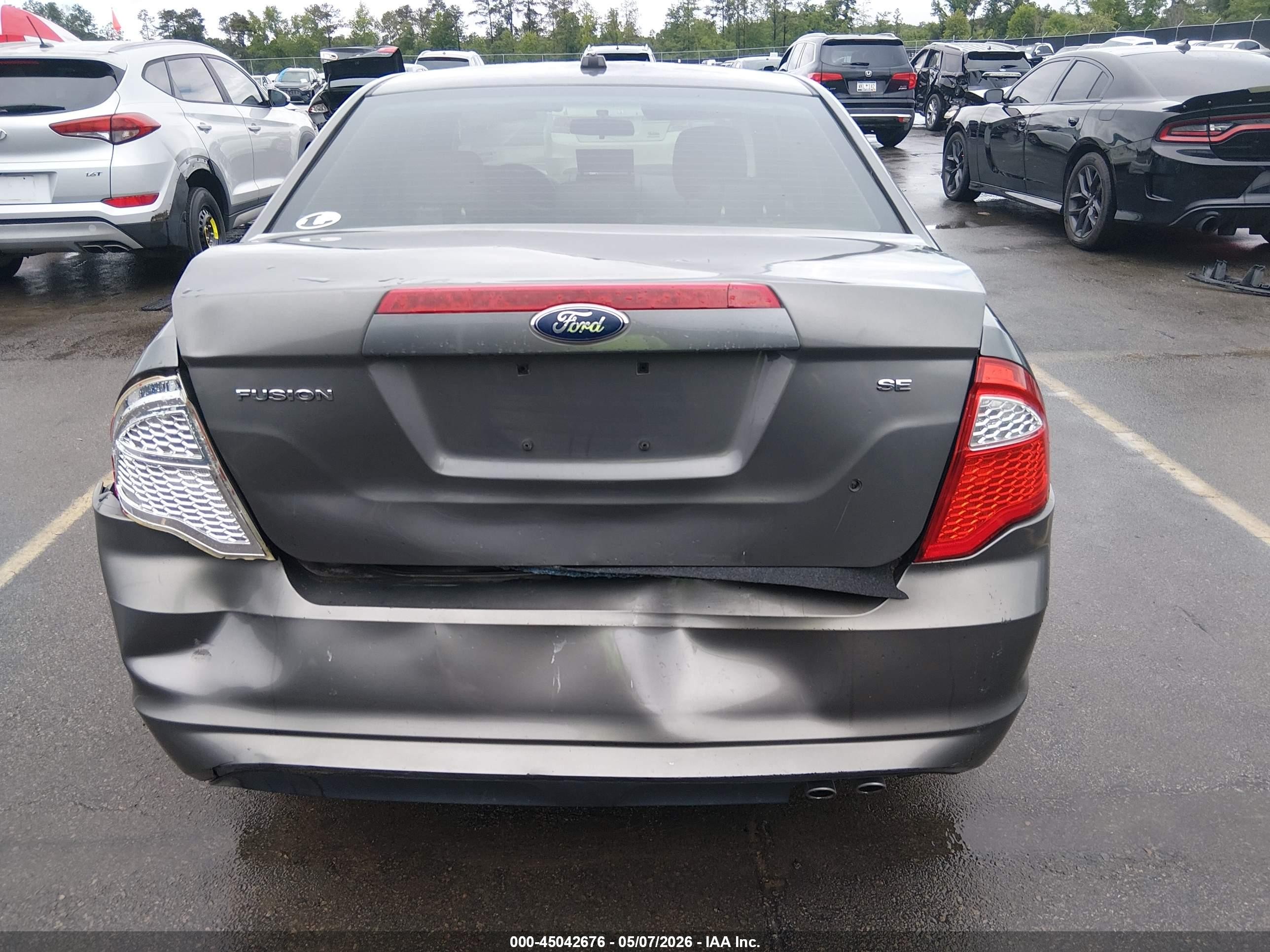 2012 Ford Fusion Se Gray vin: 3FAHP0HAXCR359801