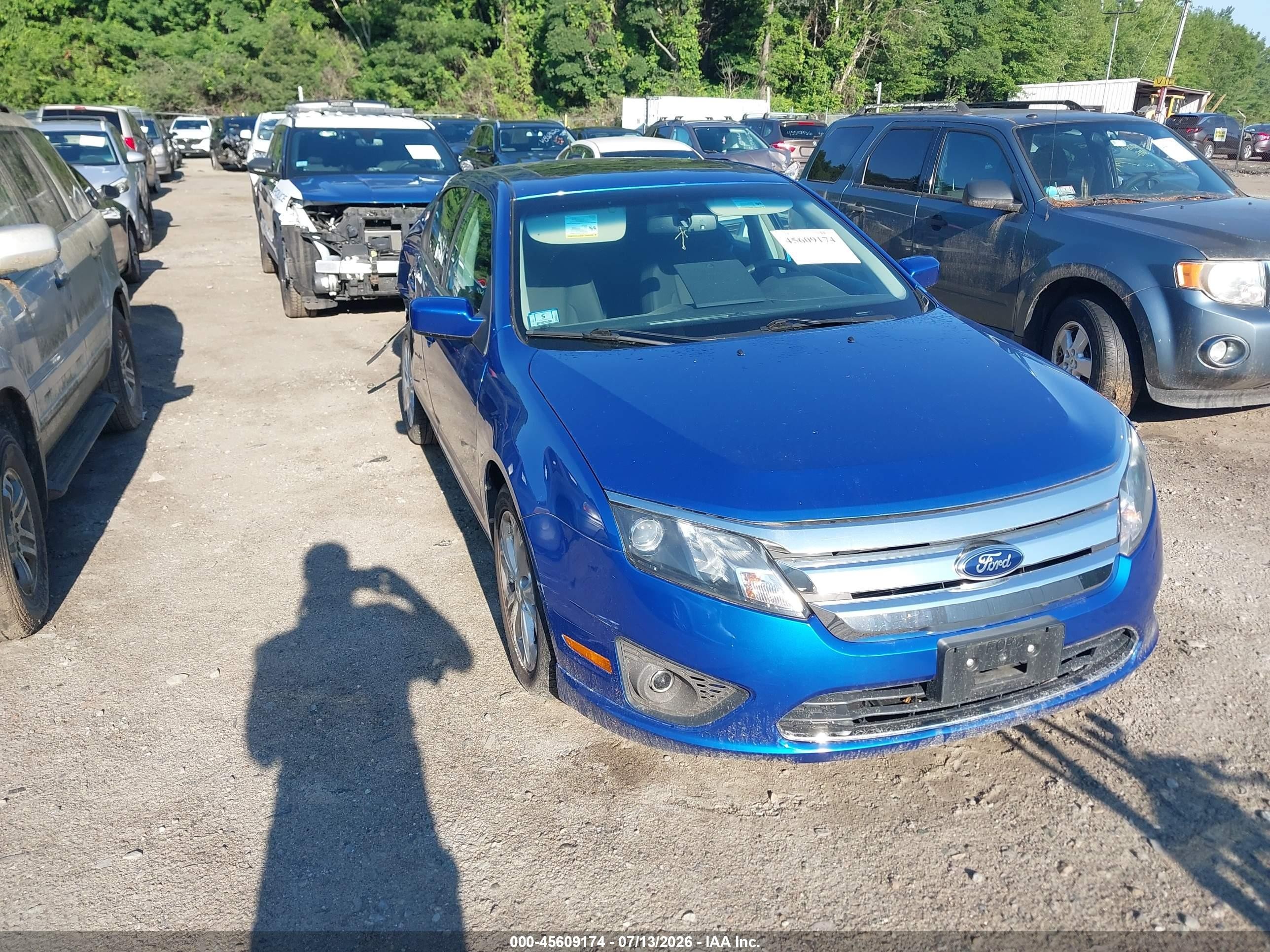 2012 Ford Fusion Se Blue vin: 3FAHP0HAXCR370314