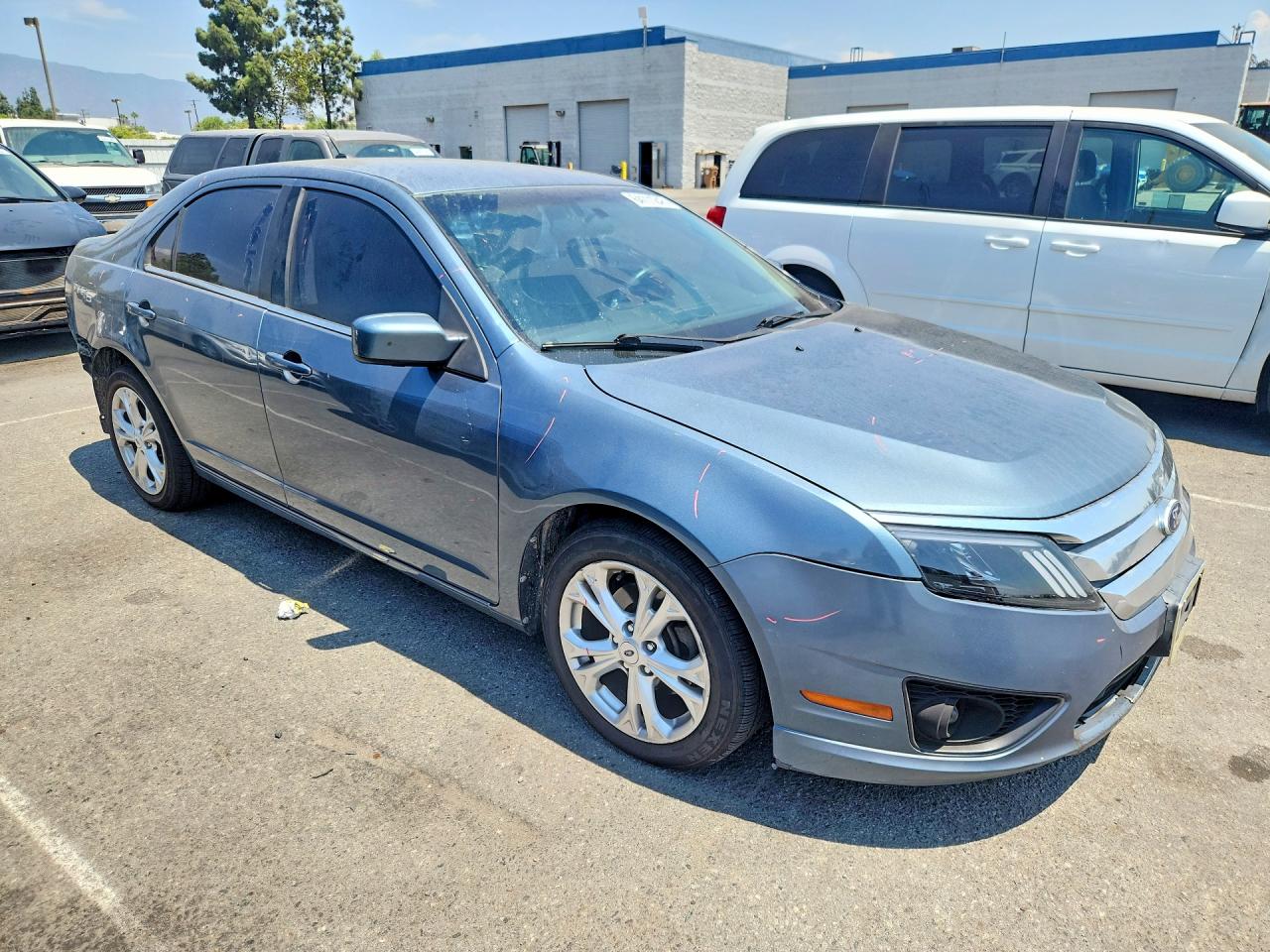 2012 Ford Fusion Se Blue vin: 3FAHP0HAXCR378235