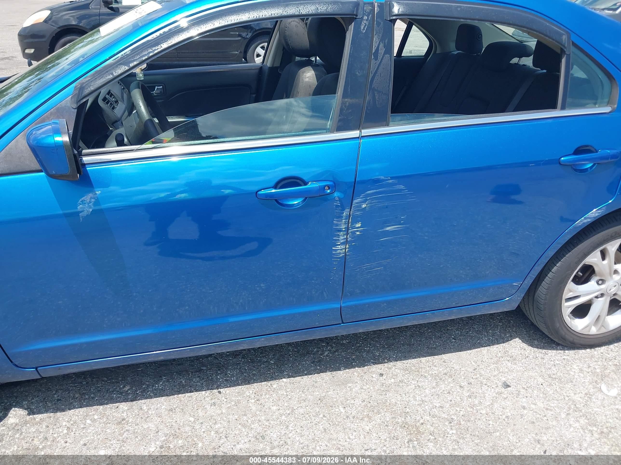 2012 Ford Fusion Se Blue vin: 3FAHP0HAXCR388733
