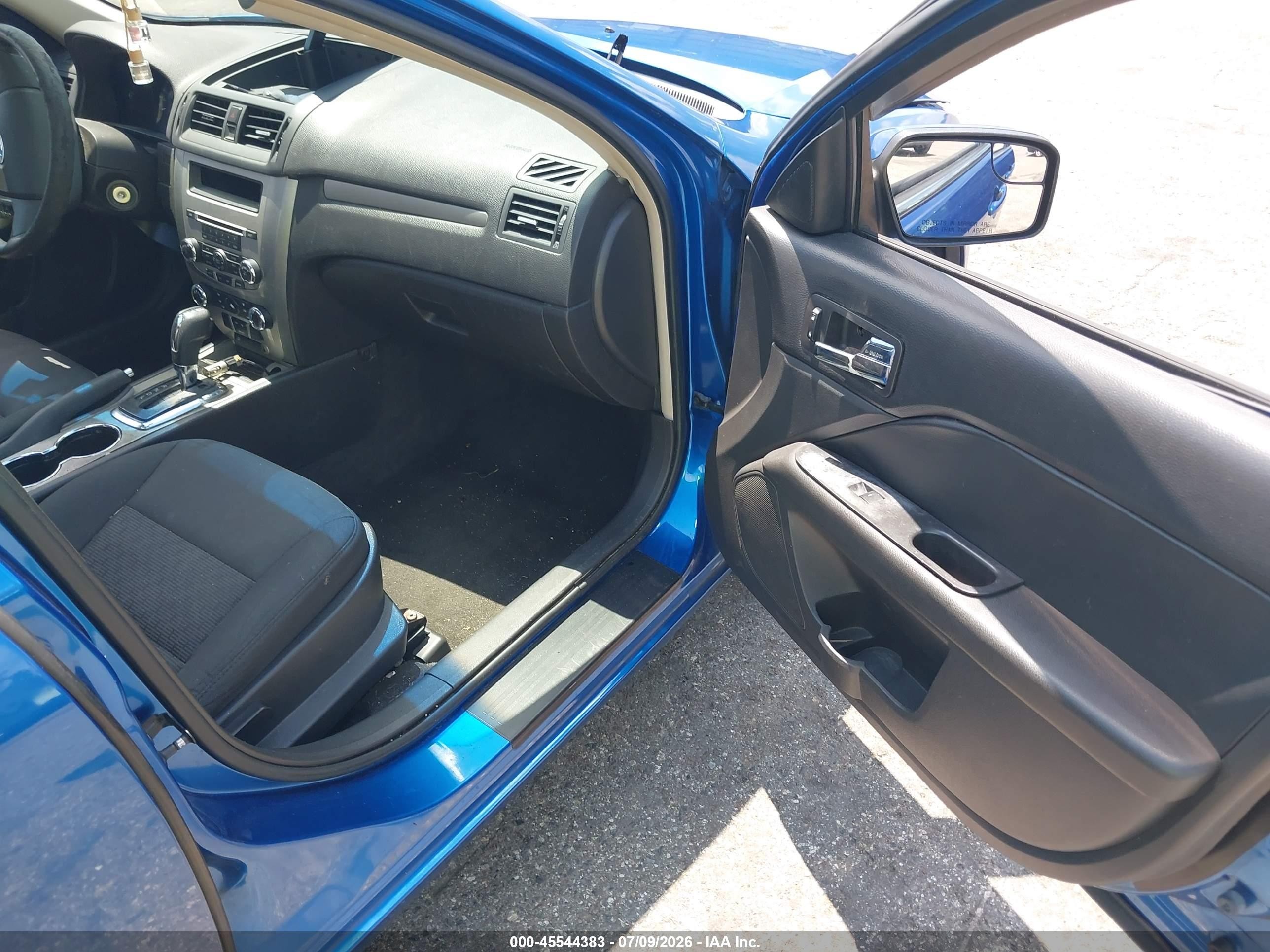 2012 Ford Fusion Se Blue vin: 3FAHP0HAXCR388733
