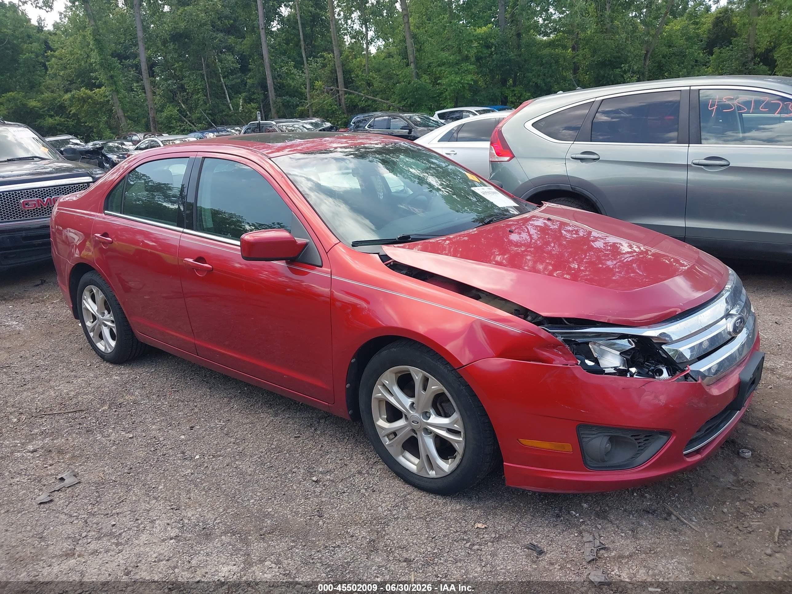2012 Ford Fusion Se Красный vin: 3FAHP0HAXCR394290