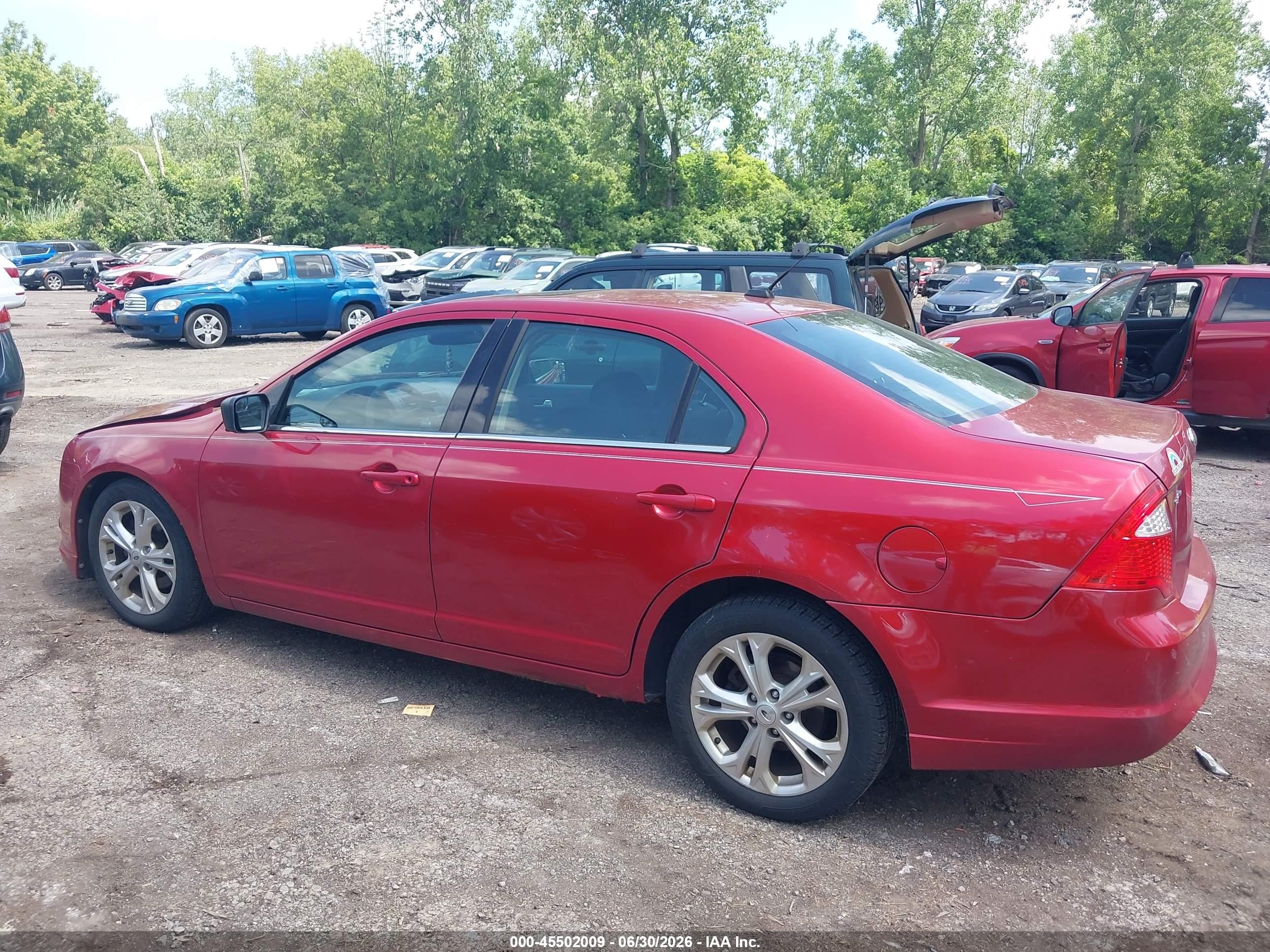 2012 Ford Fusion Se Красный vin: 3FAHP0HAXCR394290