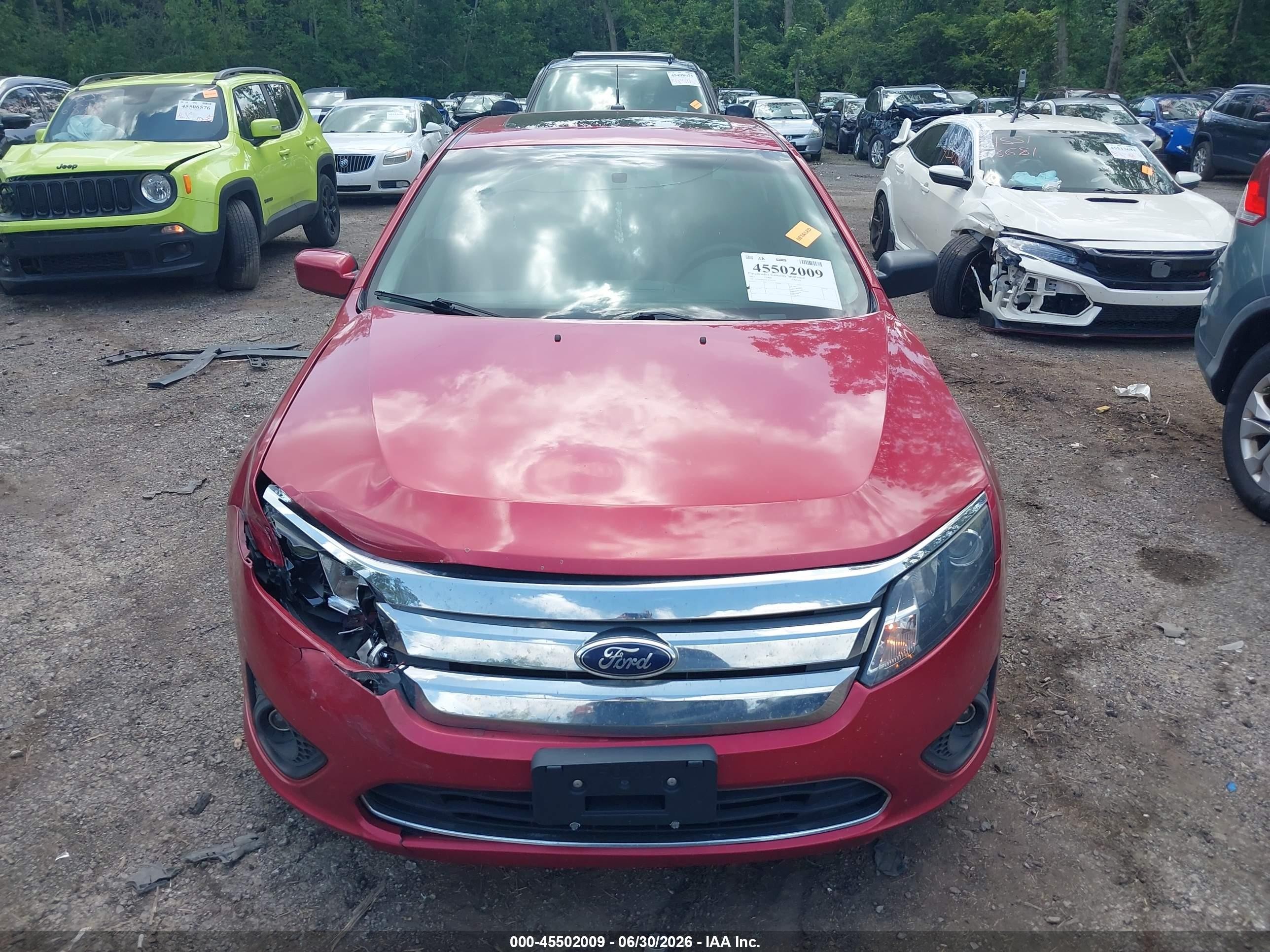 2012 Ford Fusion Se Красный vin: 3FAHP0HAXCR394290