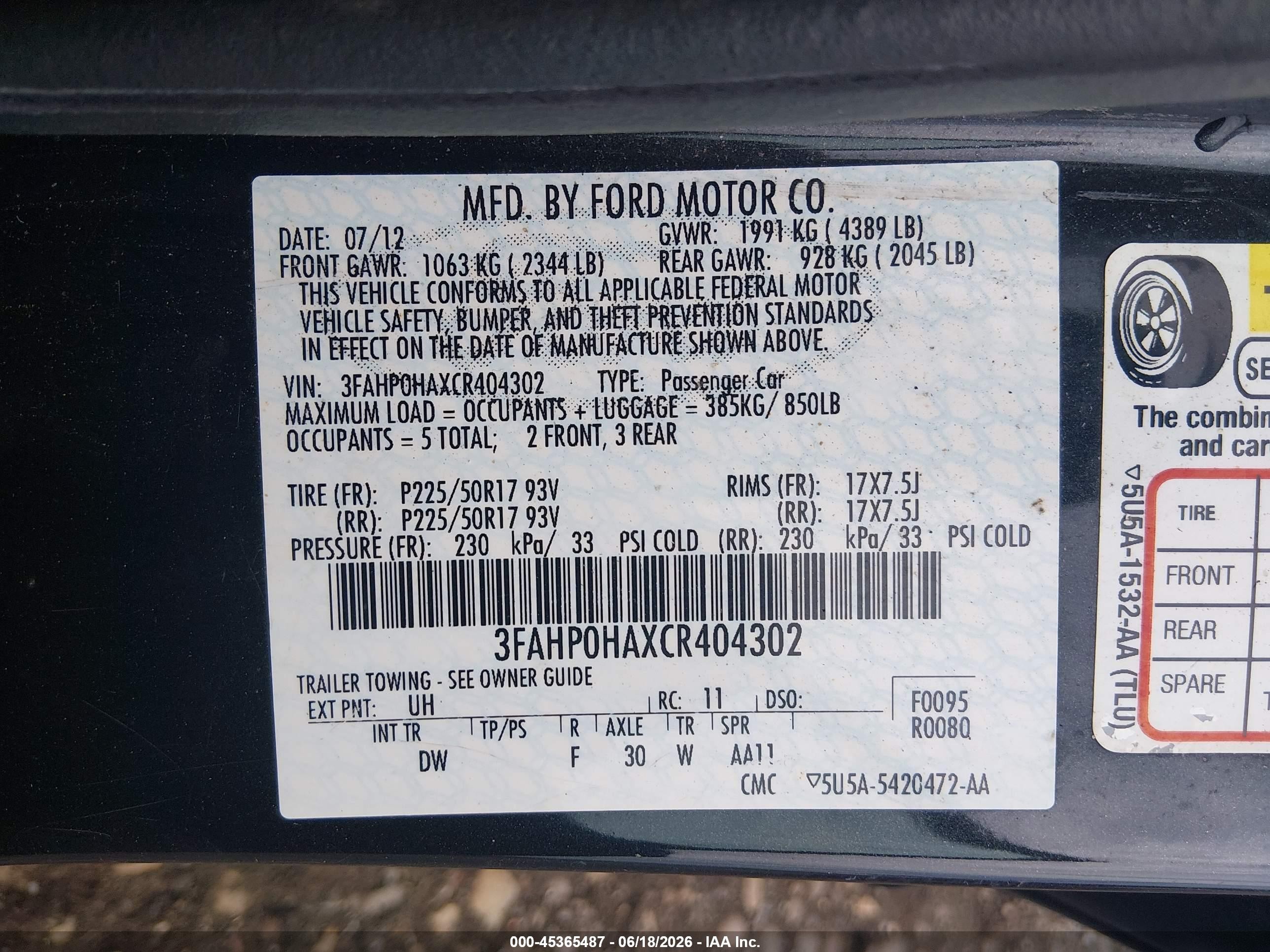 2012 Ford Fusion Se Черный vin: 3FAHP0HAXCR404302