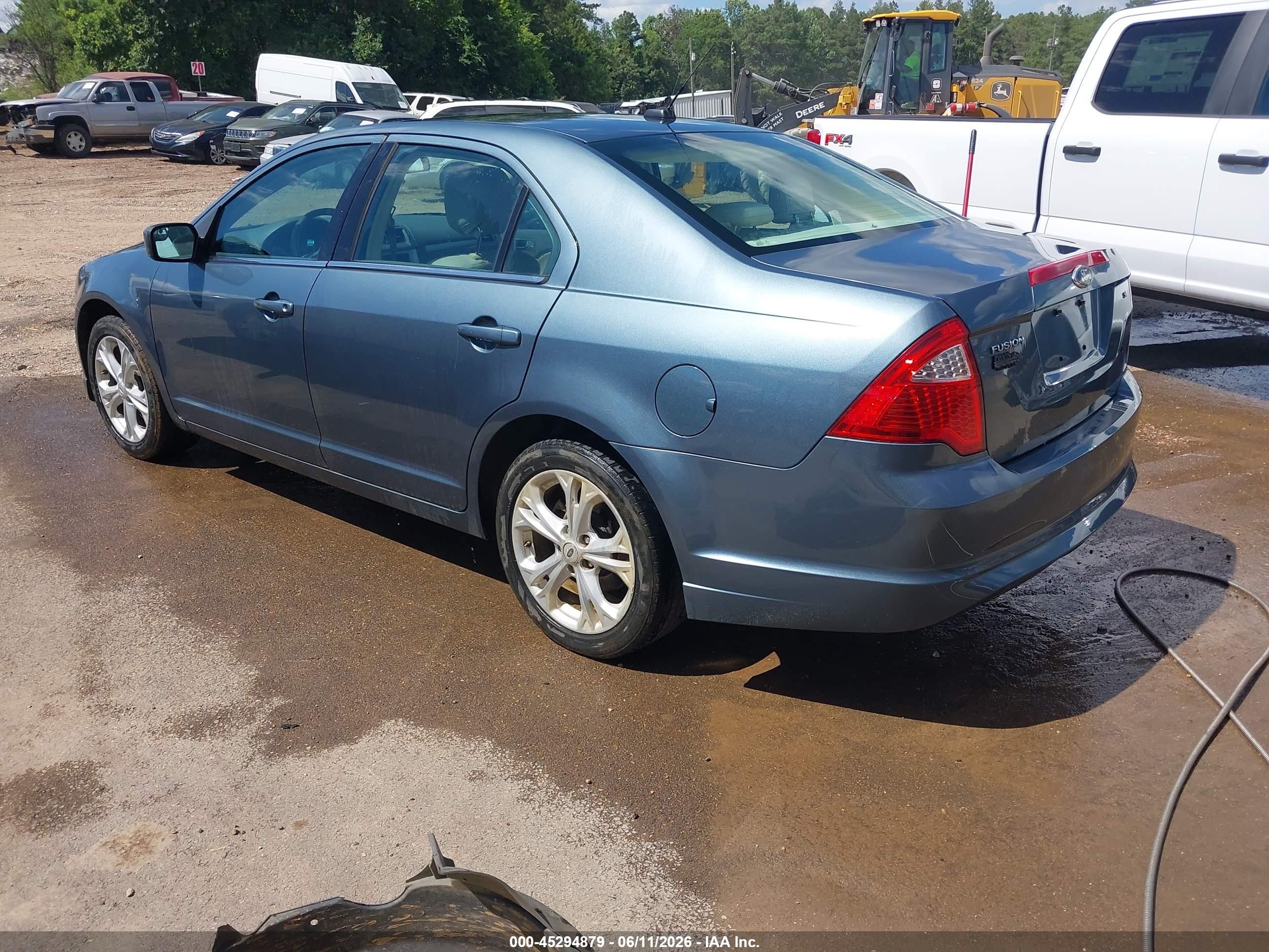 2012 Ford Fusion Se Blue vin: 3FAHP0HAXCR407295