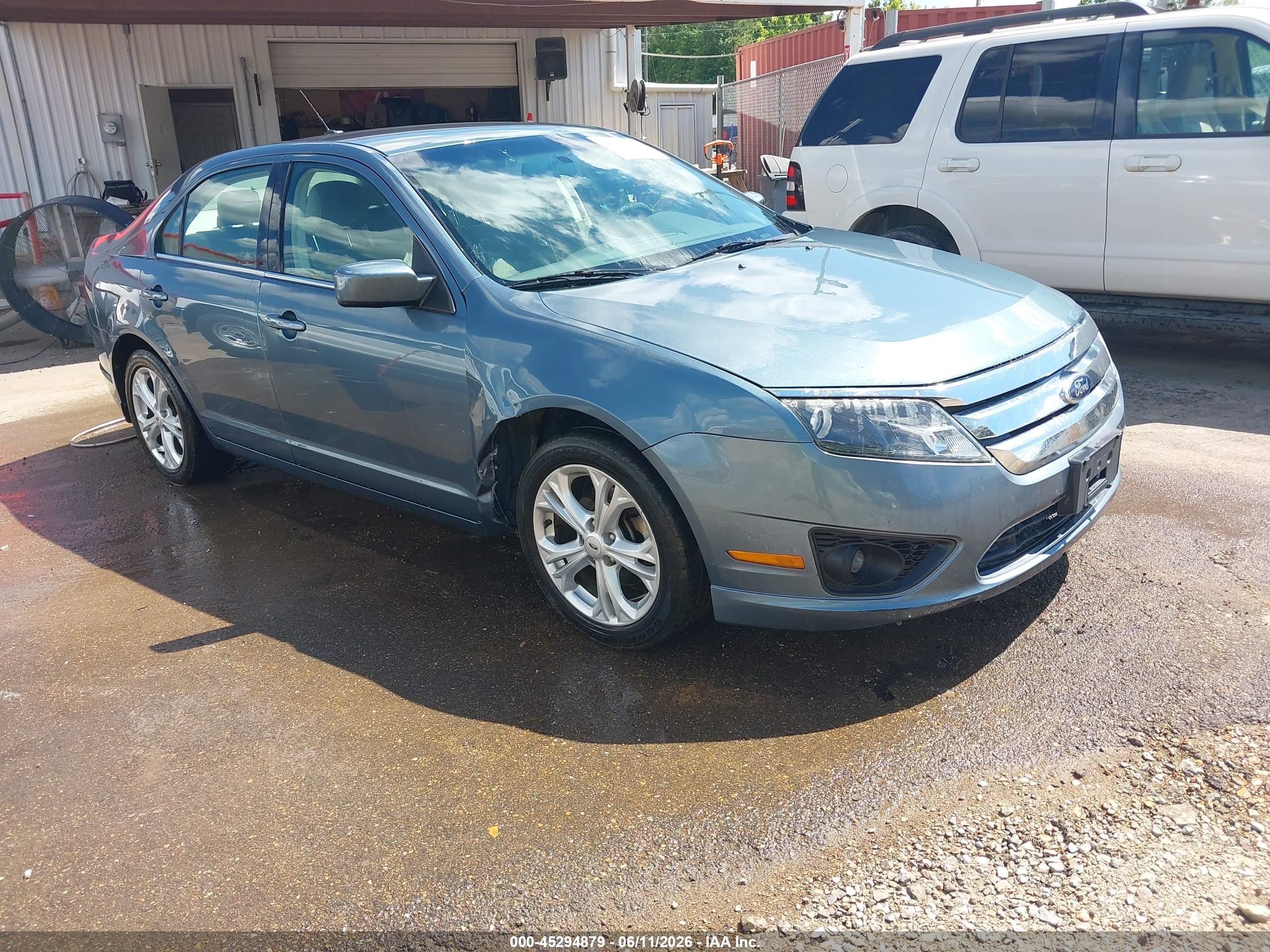 2012 Ford Fusion Se Blue vin: 3FAHP0HAXCR407295