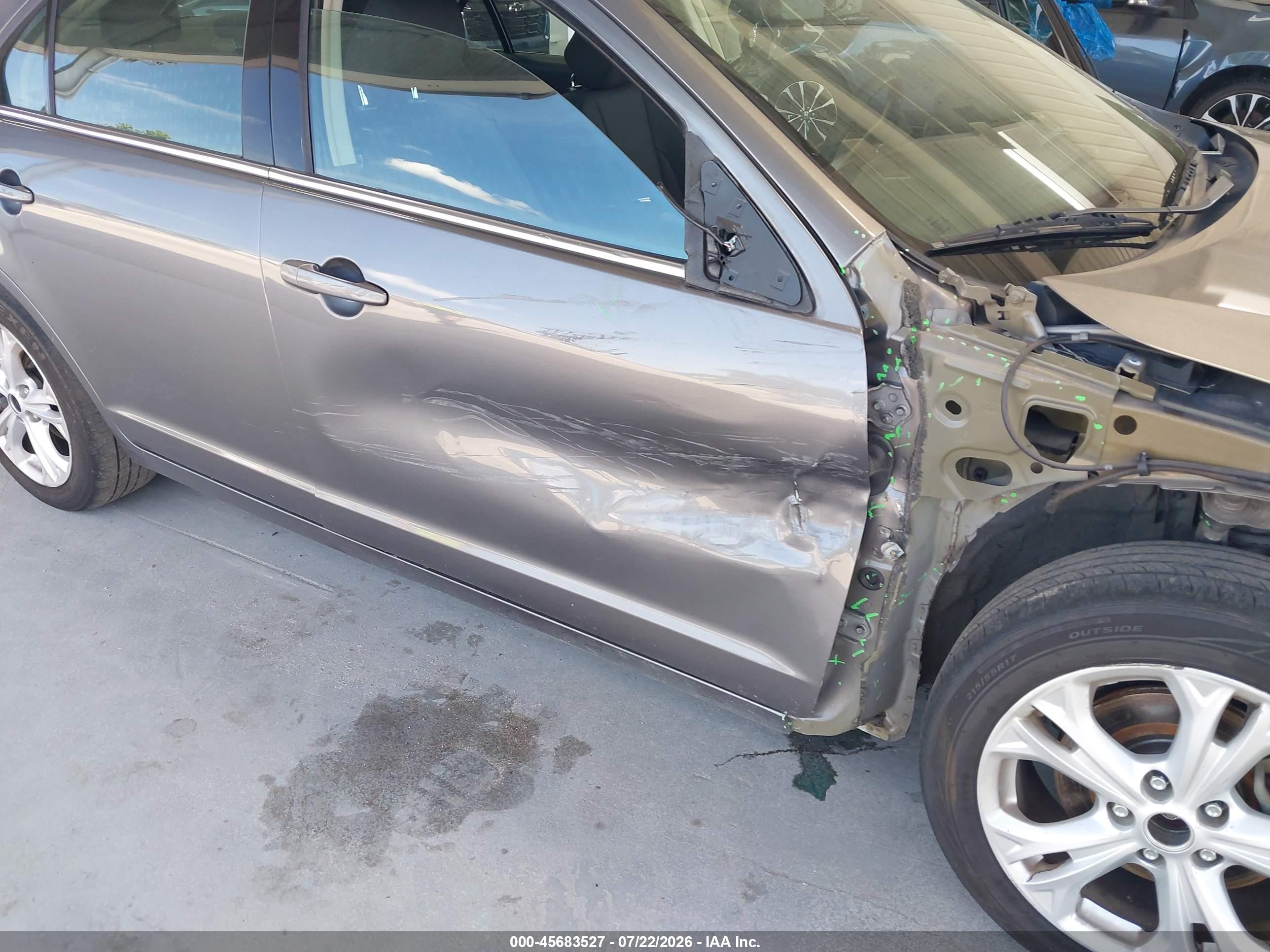 2012 Ford Fusion Se Gray vin: 3FAHP0HAXCR407801