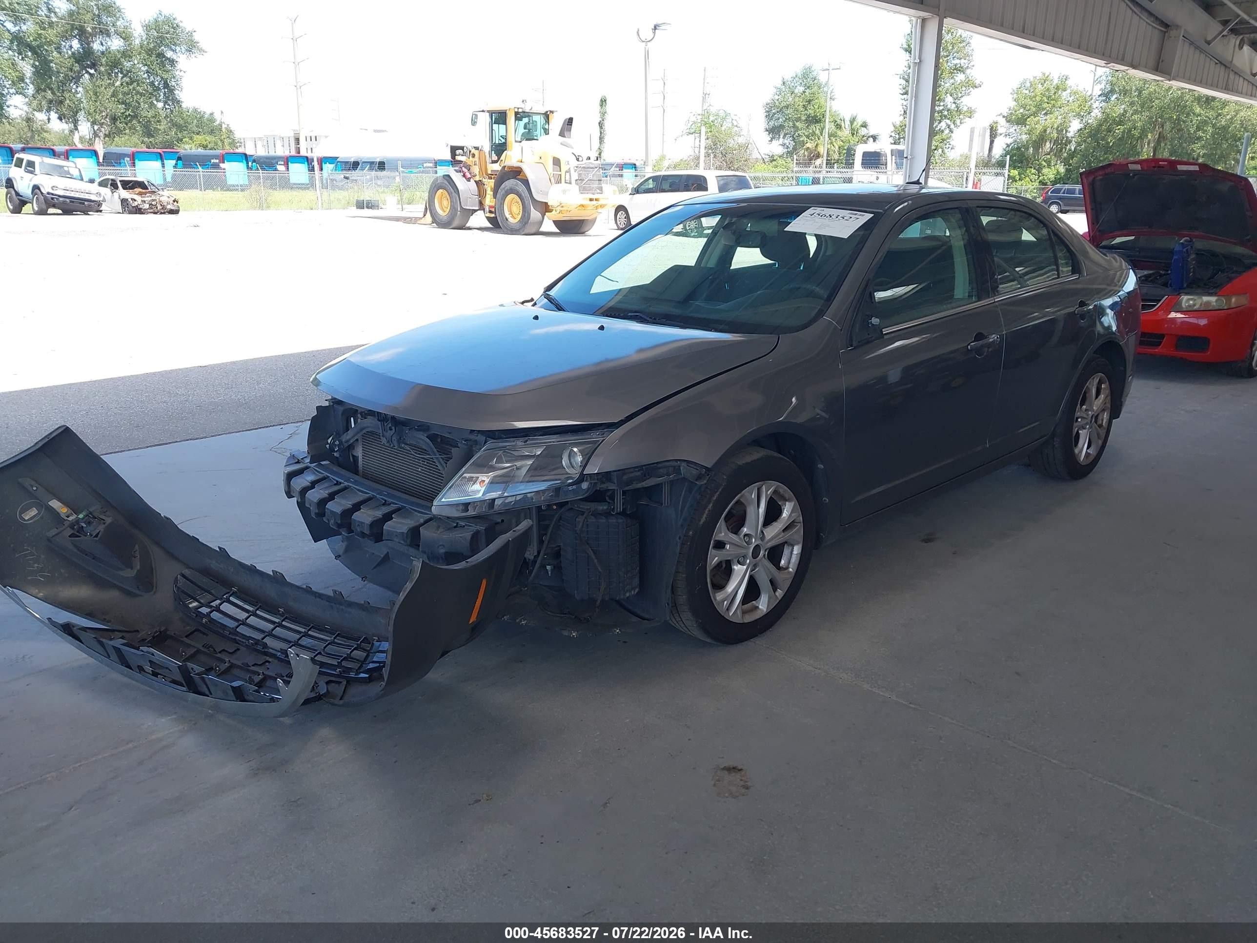 2012 Ford Fusion Se Gray vin: 3FAHP0HAXCR407801