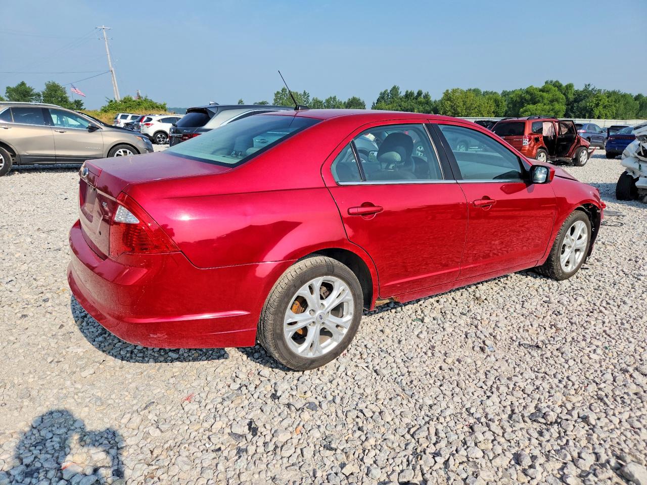 2012 Ford Fusion Se Красный vin: 3FAHP0HAXCR420158