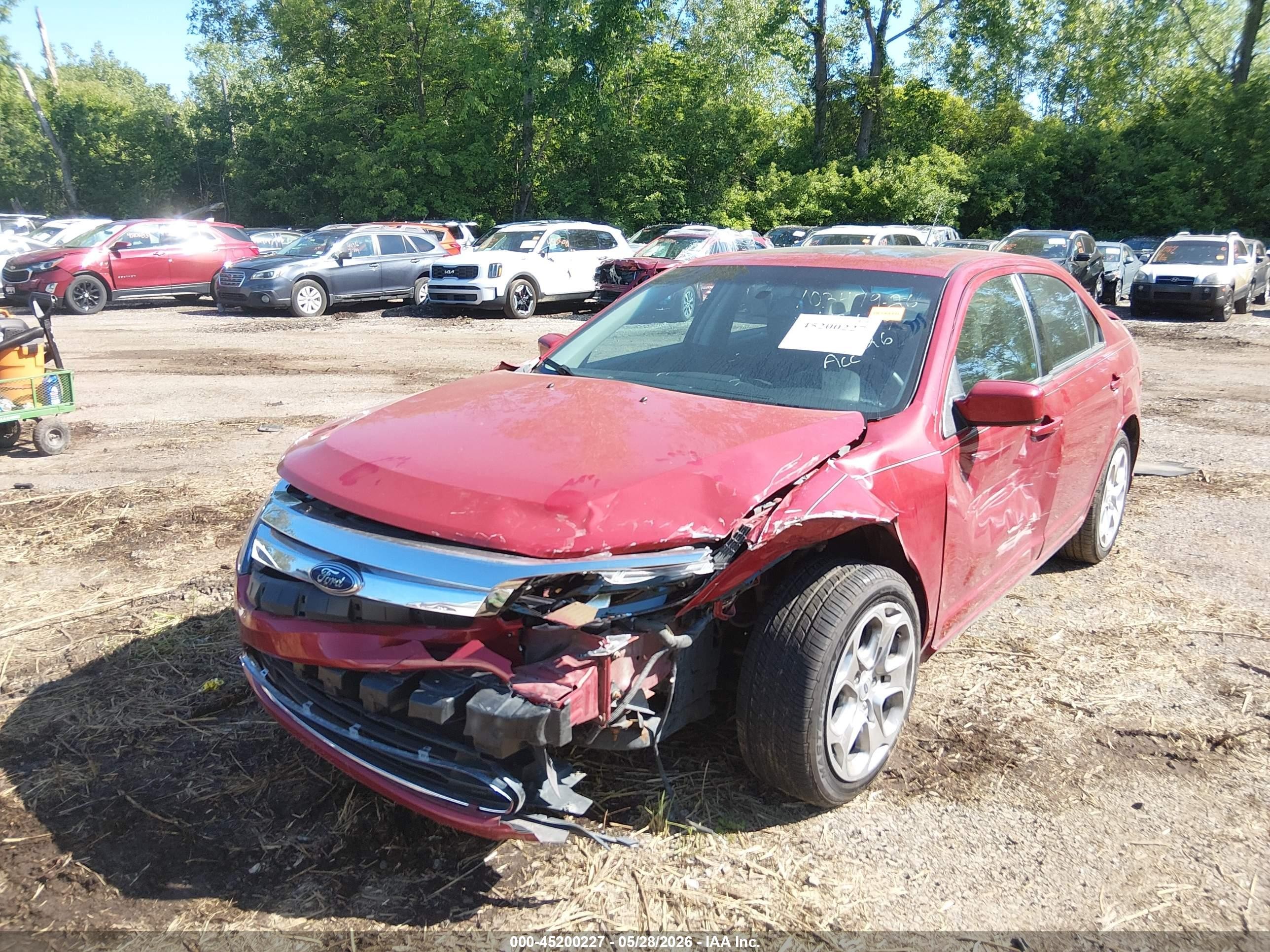 2010 Ford Fusion Se Red vin: 3FAHP0HG1AR193699