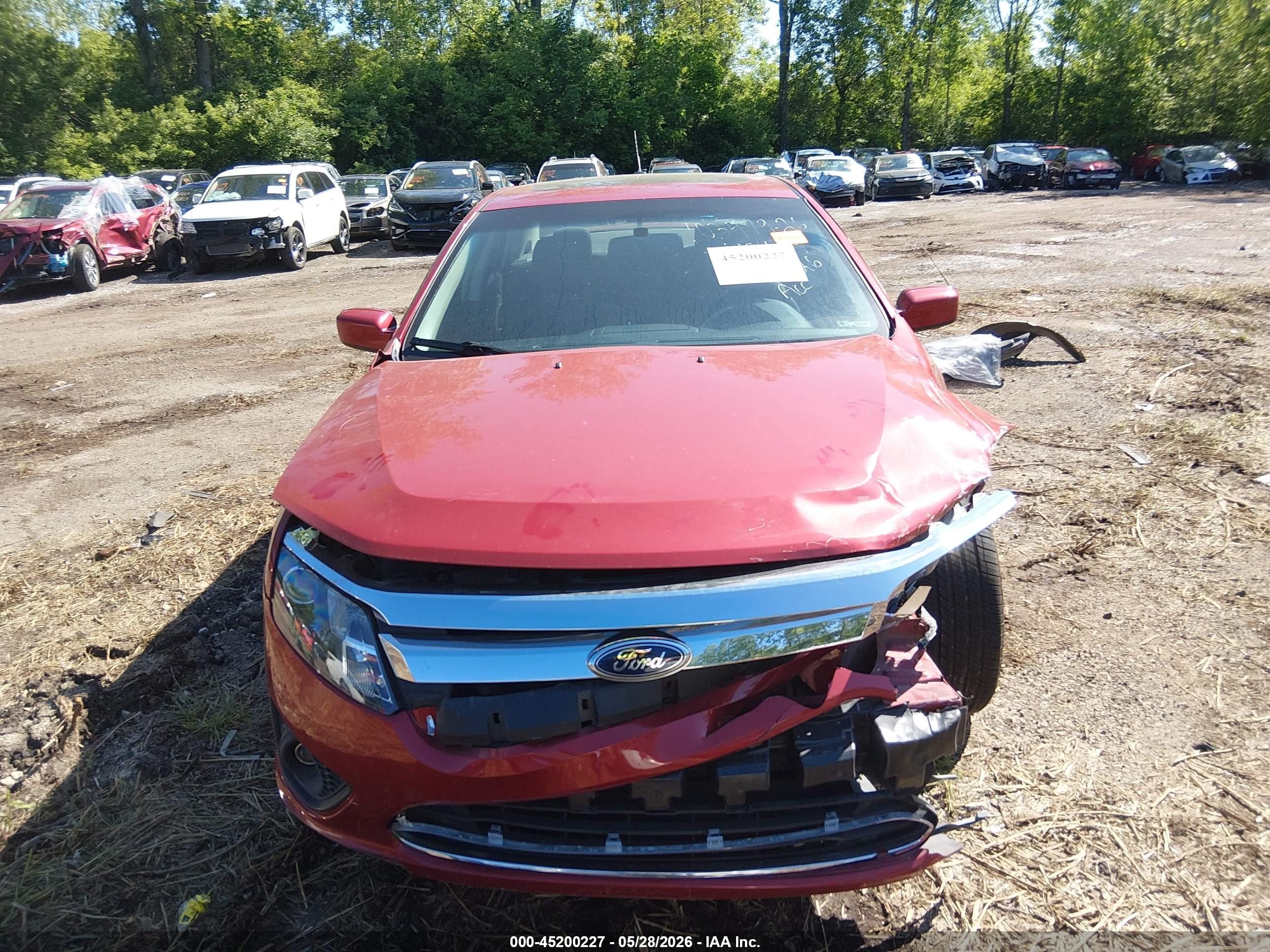 2010 Ford Fusion Se Red vin: 3FAHP0HG1AR193699