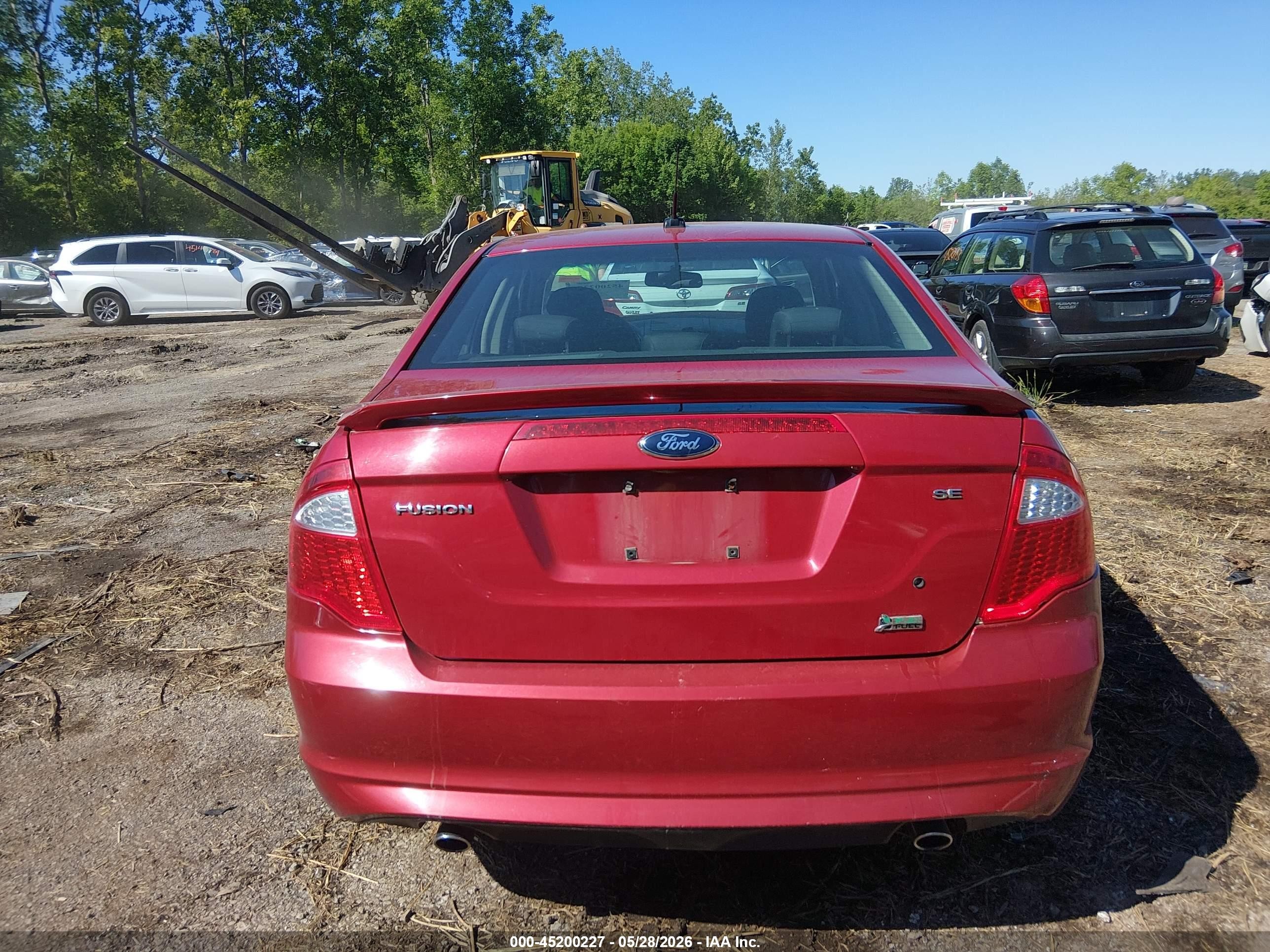 2010 Ford Fusion Se Red vin: 3FAHP0HG1AR193699
