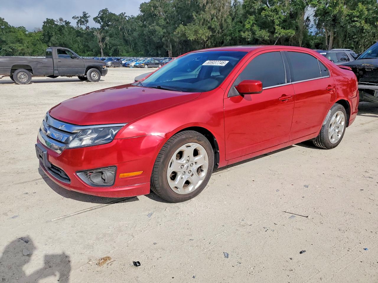 2010 Ford Fusion Se Red vin: 3FAHP0HG1AR349952
