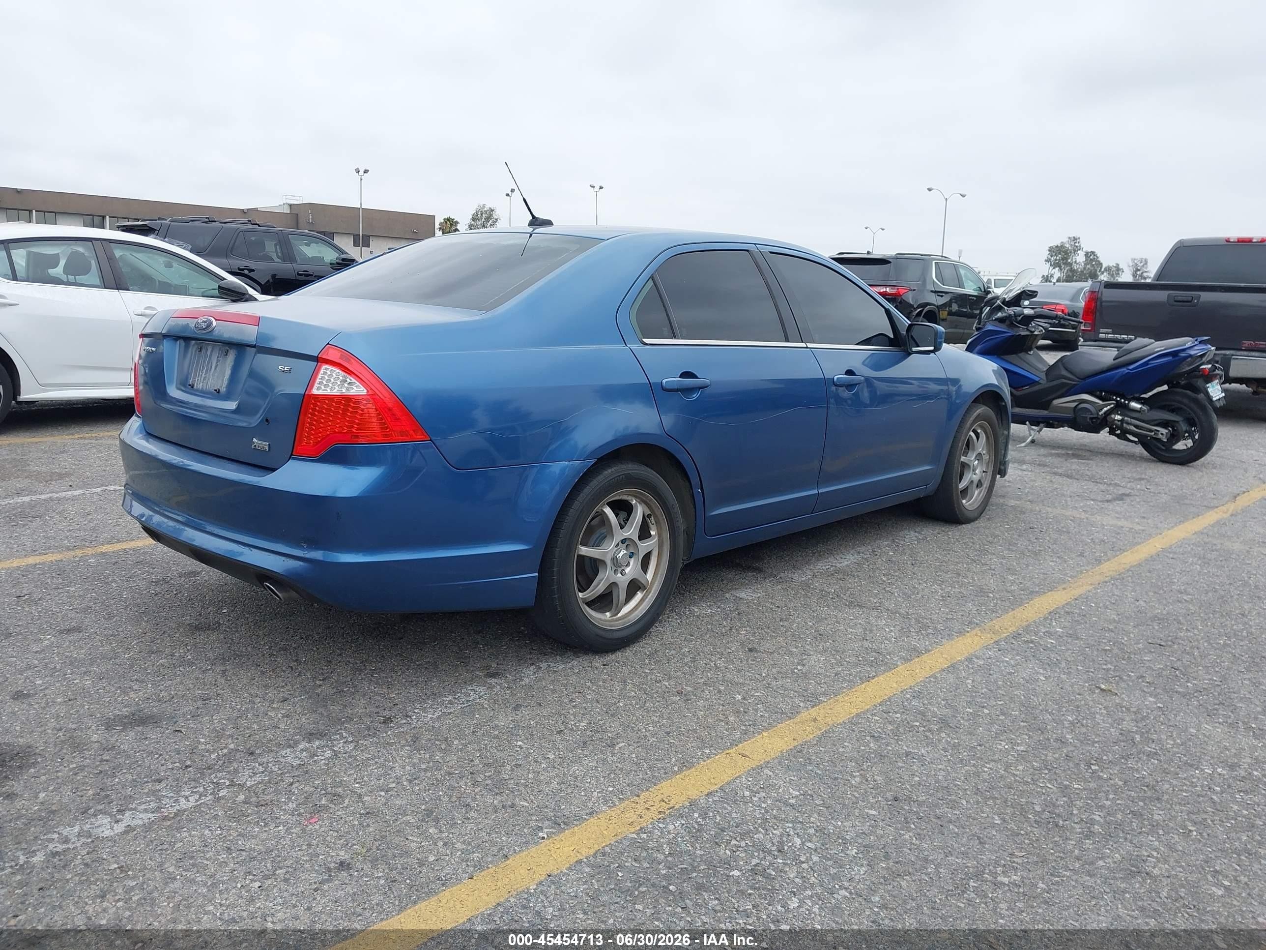 2010 Ford Fusion Se Blue vin: 3FAHP0HG1AR362281