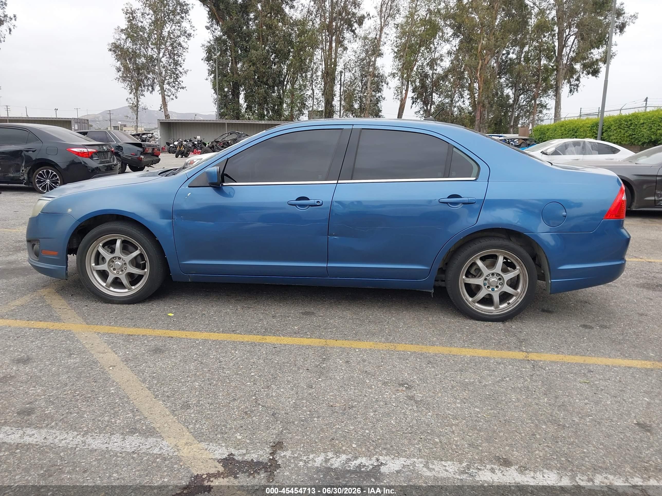 2010 Ford Fusion Se Blue vin: 3FAHP0HG1AR362281
