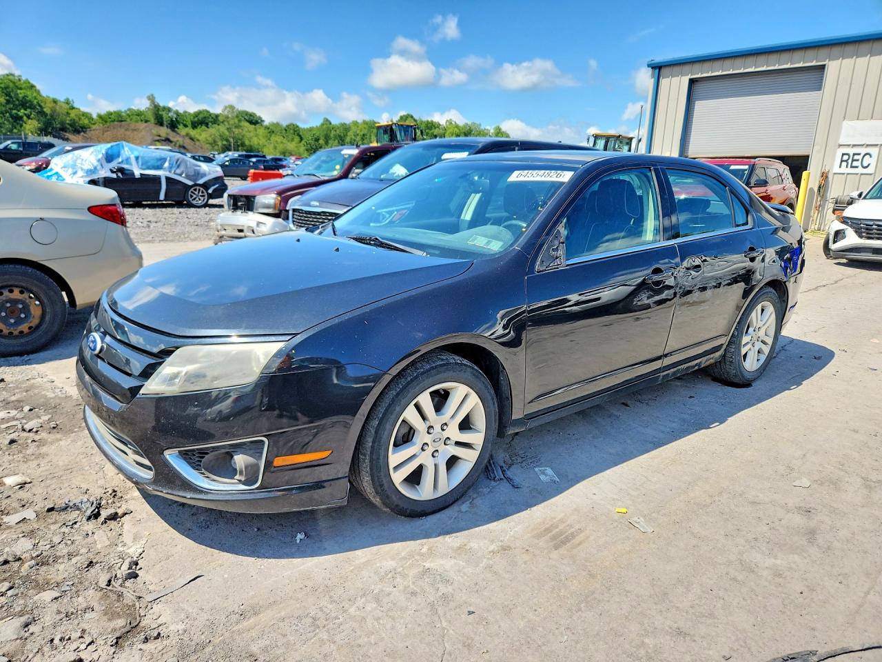 2010 Ford Fusion Se Black vin: 3FAHP0HG1AR392137