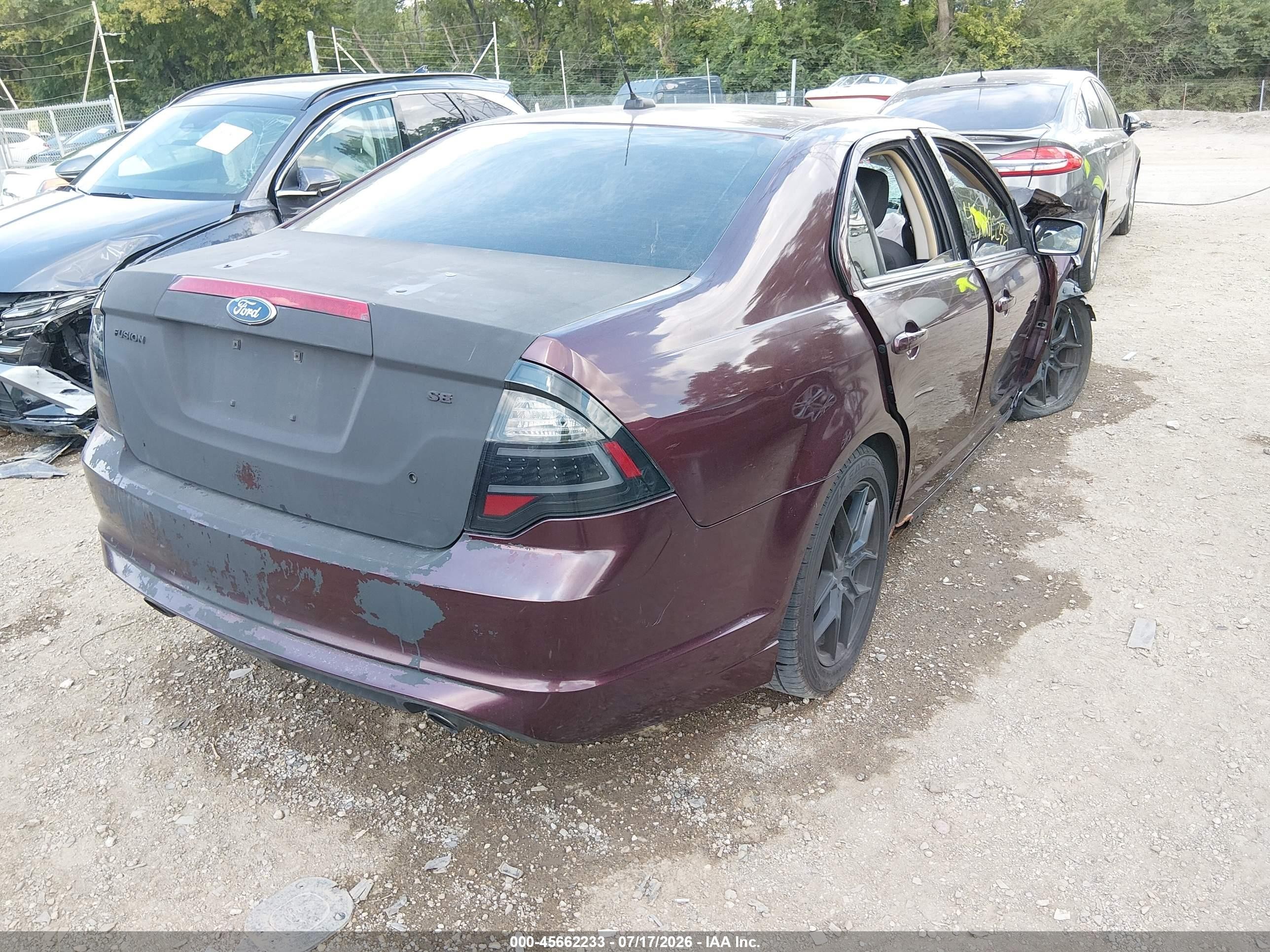 2011 Ford Fusion Se Темно-бордовый vin: 3FAHP0HG1BR196118