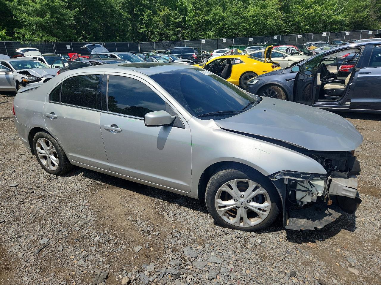 2012 Ford Fusion Se Silver vin: 3FAHP0HG1CR235551