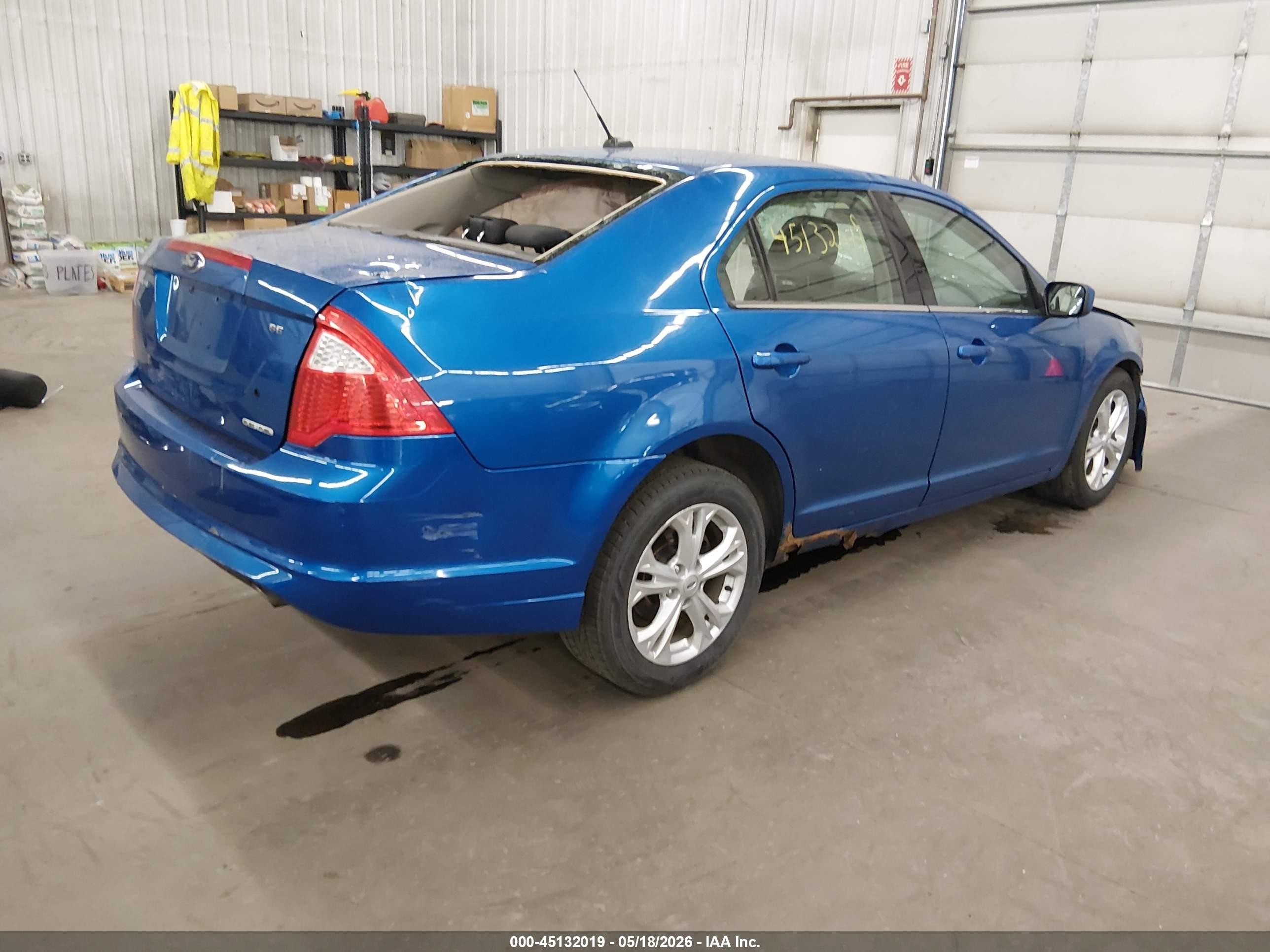 2012 Ford Fusion Se Синий vin: 3FAHP0HG1CR295247