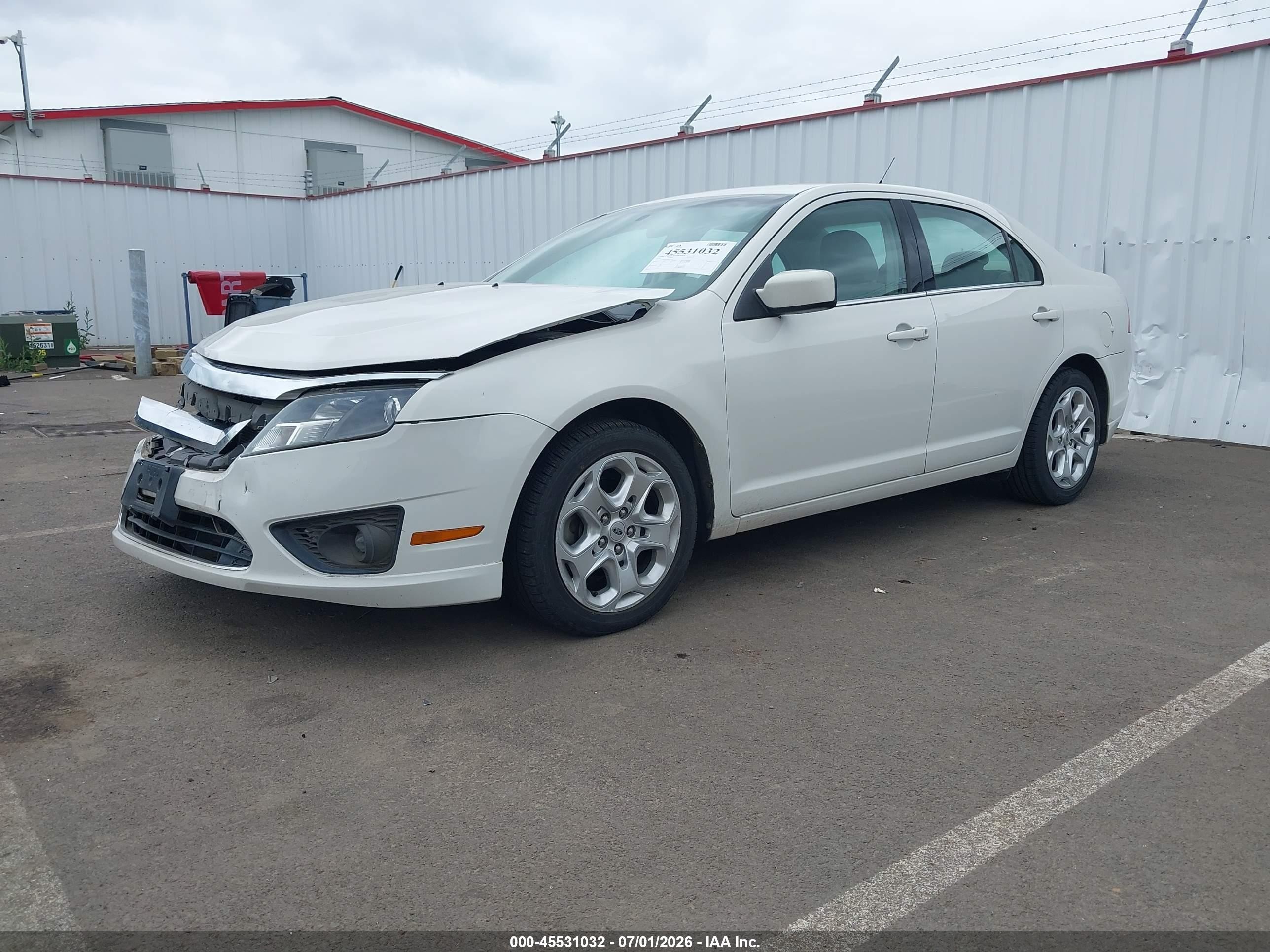 2010 Ford Fusion Se White vin: 3FAHP0HG2AR247334