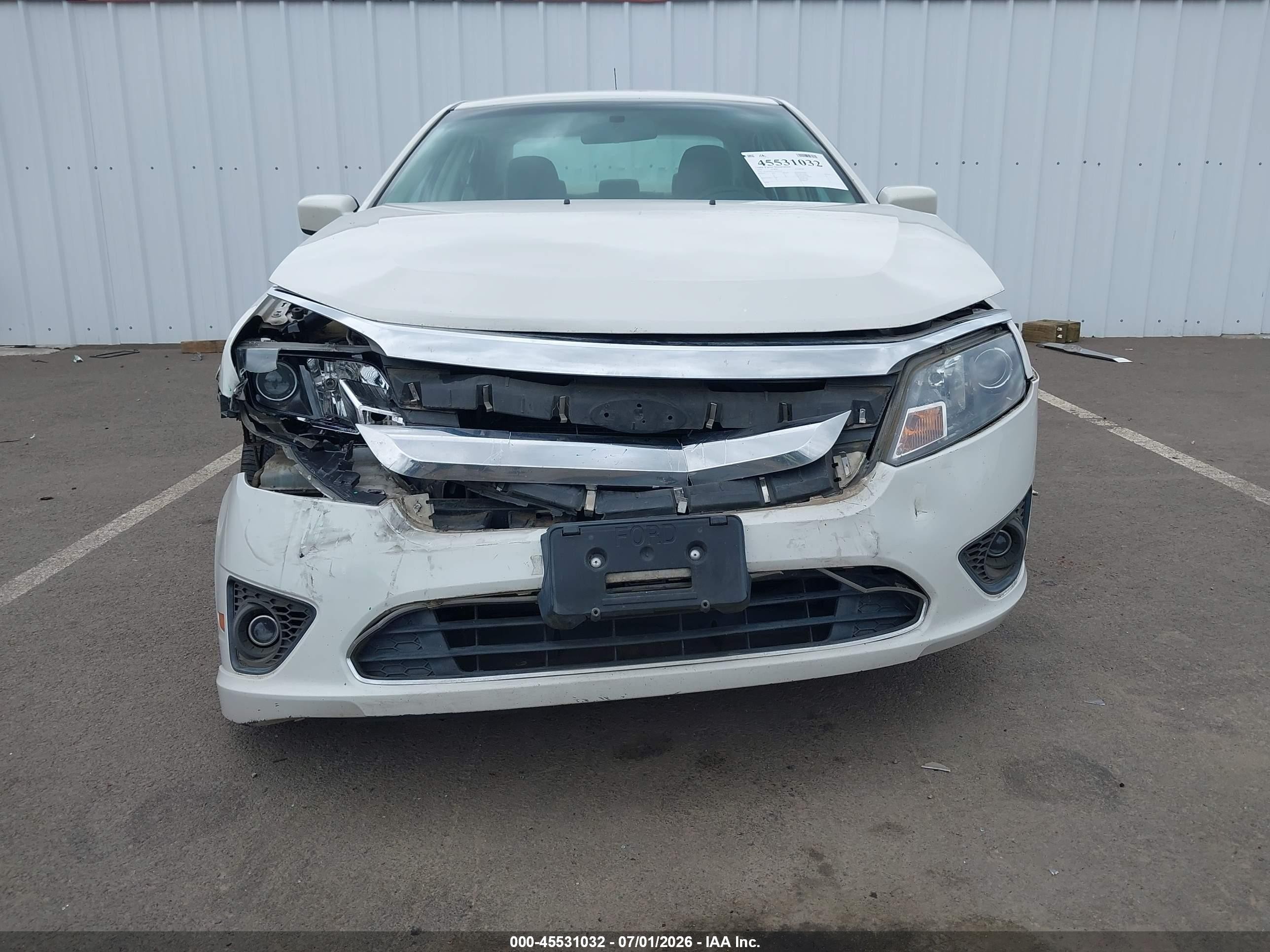 2010 Ford Fusion Se White vin: 3FAHP0HG2AR247334