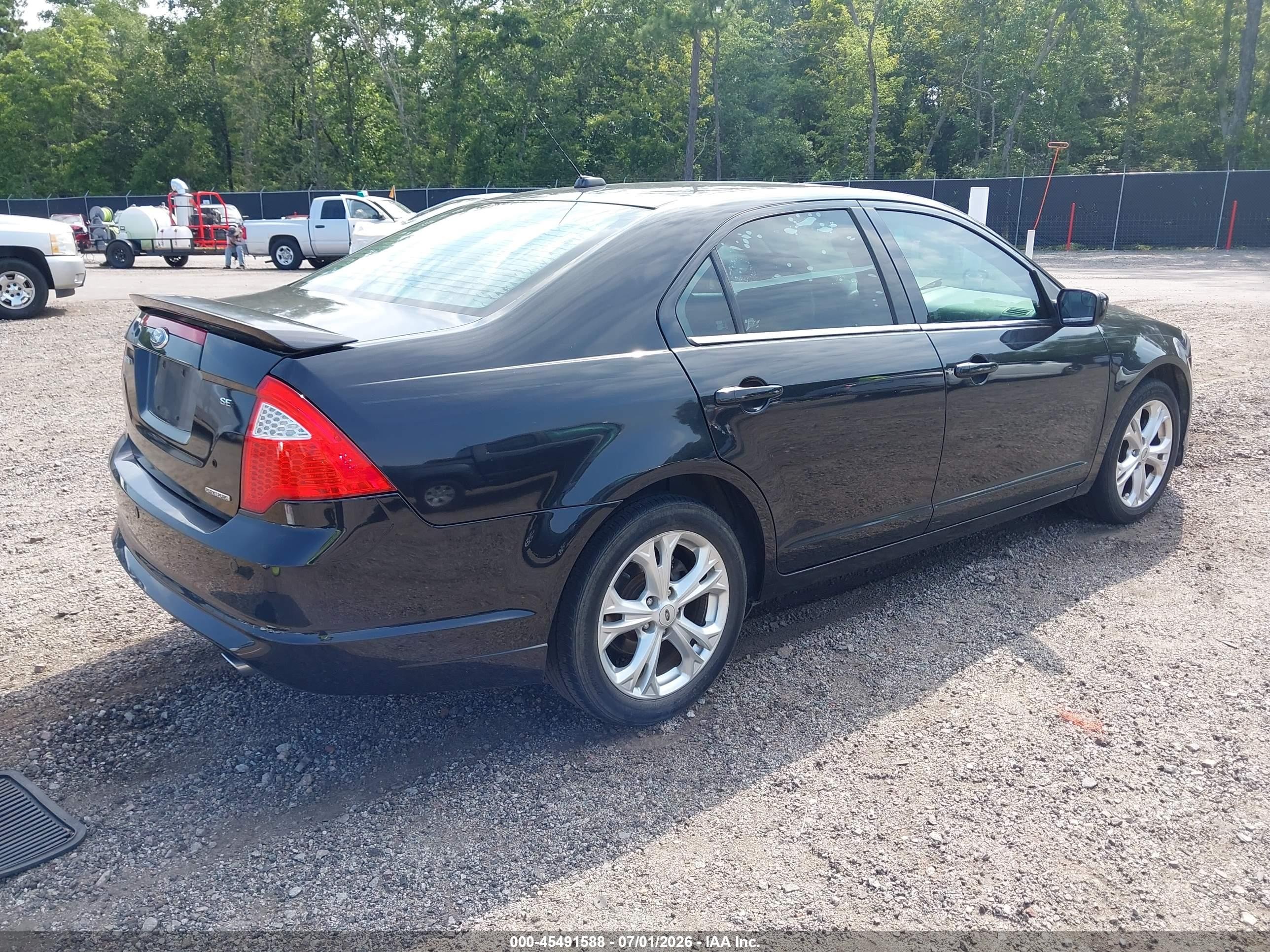 2012 Ford Fusion Se Black vin: 3FAHP0HG2CR254920
