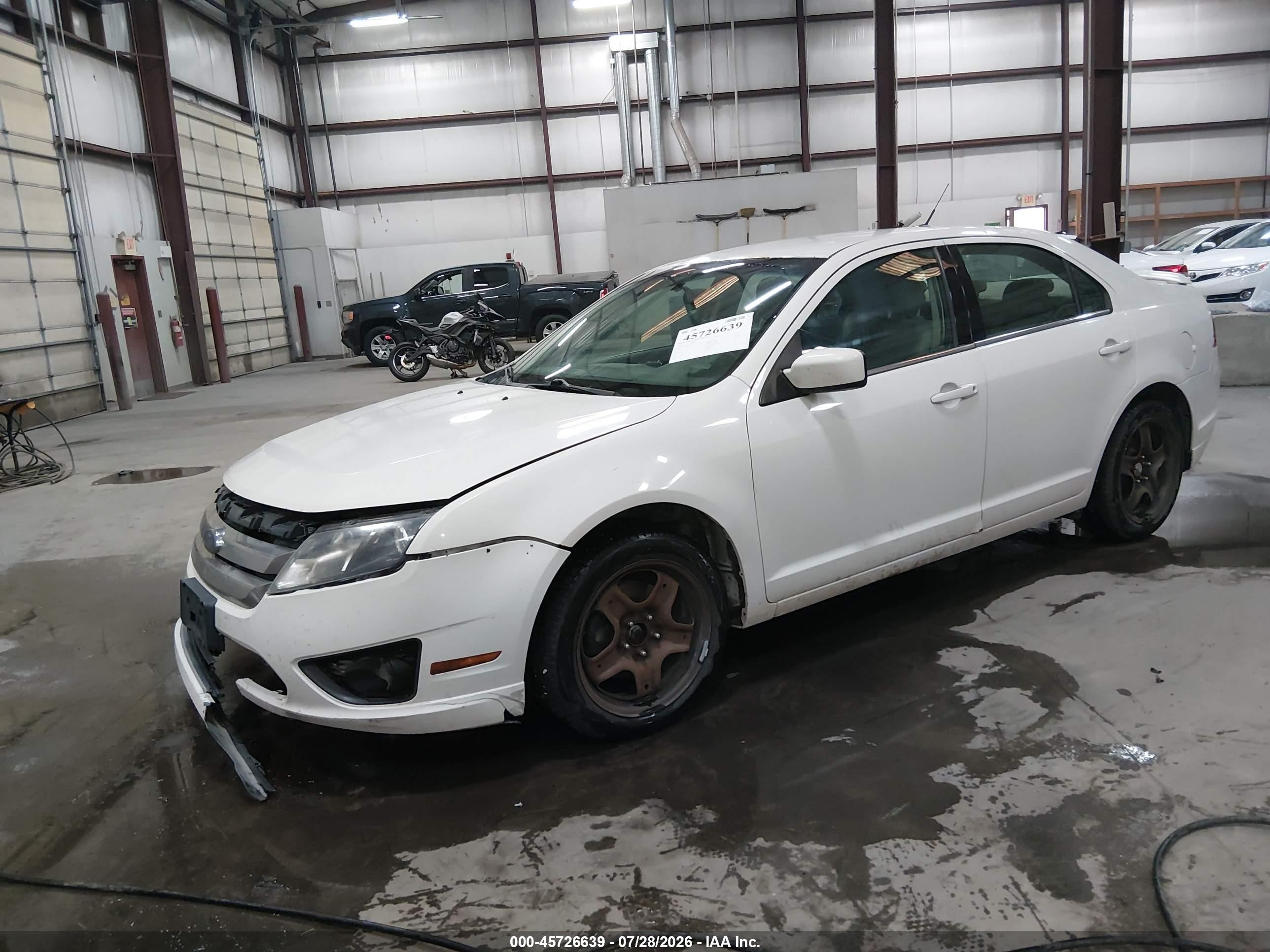 2010 Ford Fusion Se White vin: 3FAHP0HG3AR231594