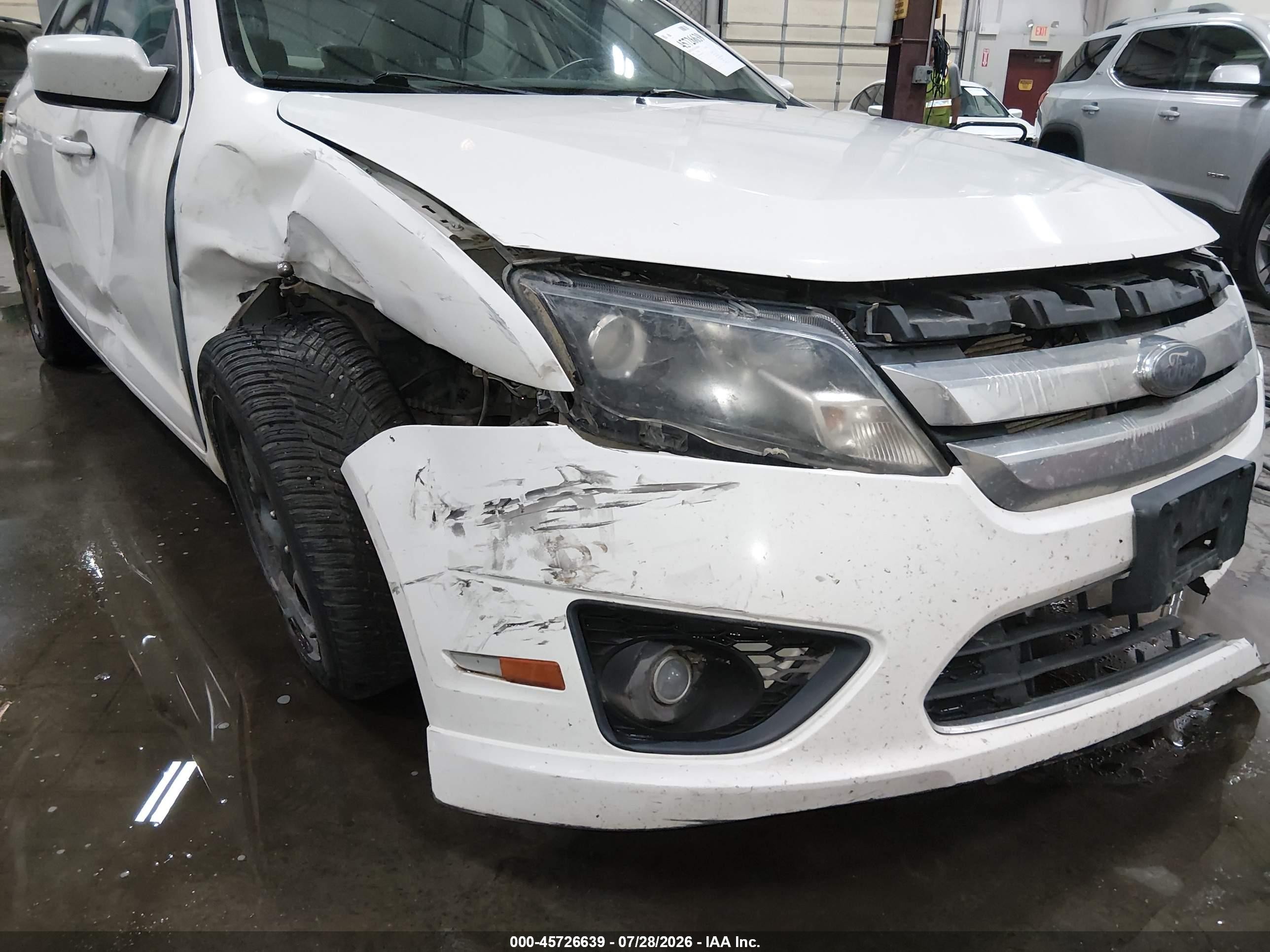 2010 Ford Fusion Se White vin: 3FAHP0HG3AR231594