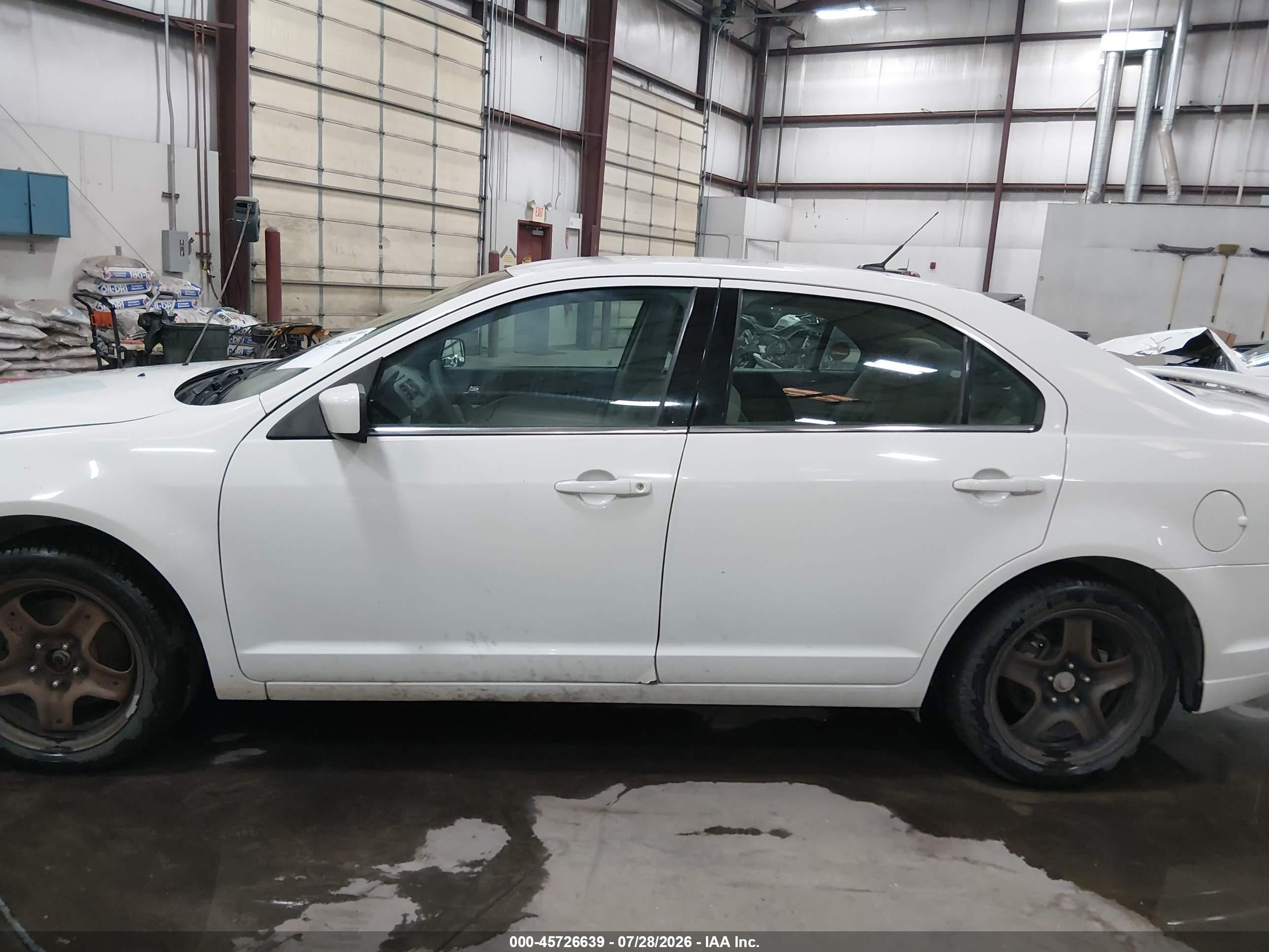 2010 Ford Fusion Se White vin: 3FAHP0HG3AR231594
