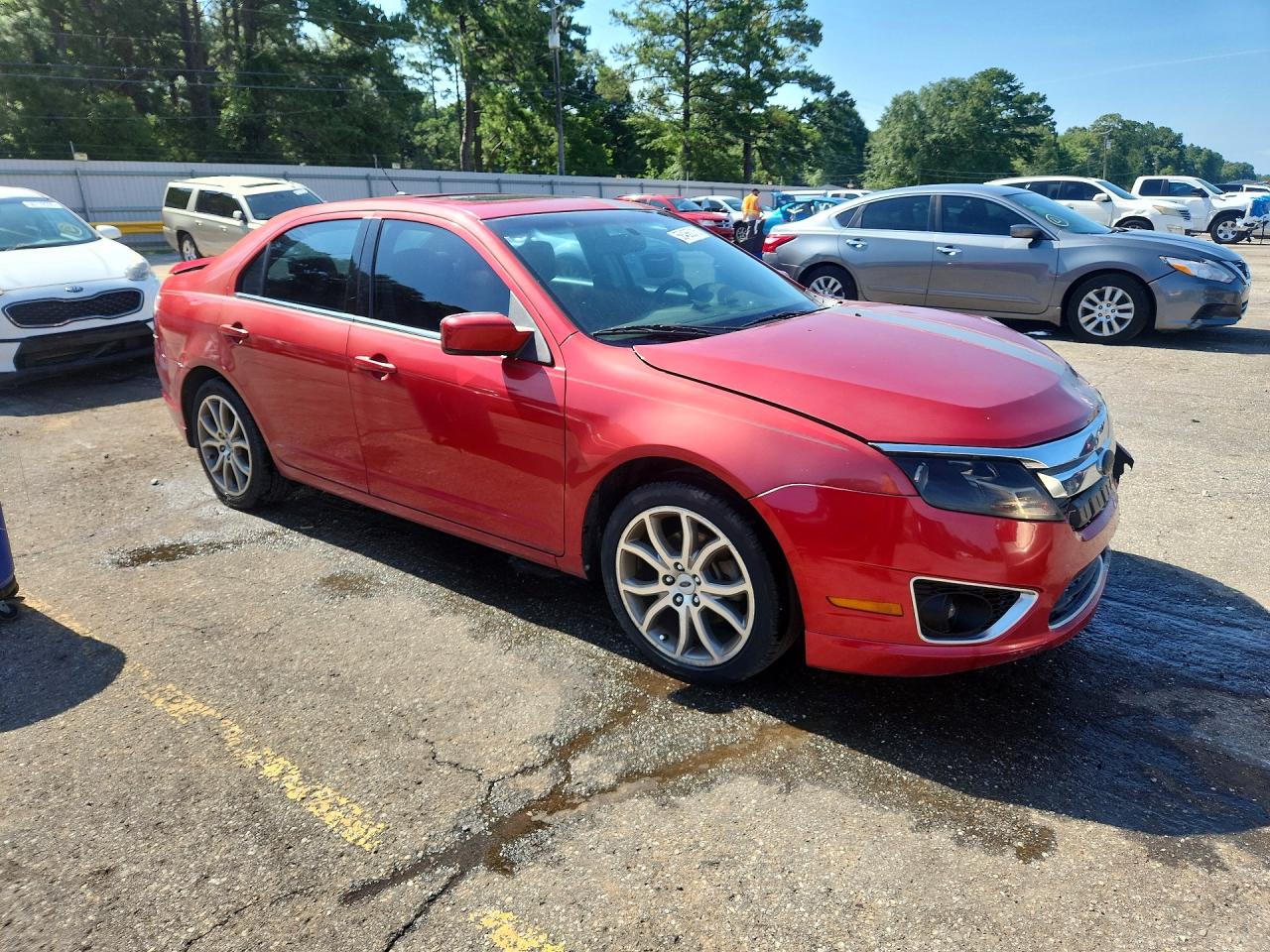 2010 Ford Fusion Se Red vin: 3FAHP0HG3AR338760