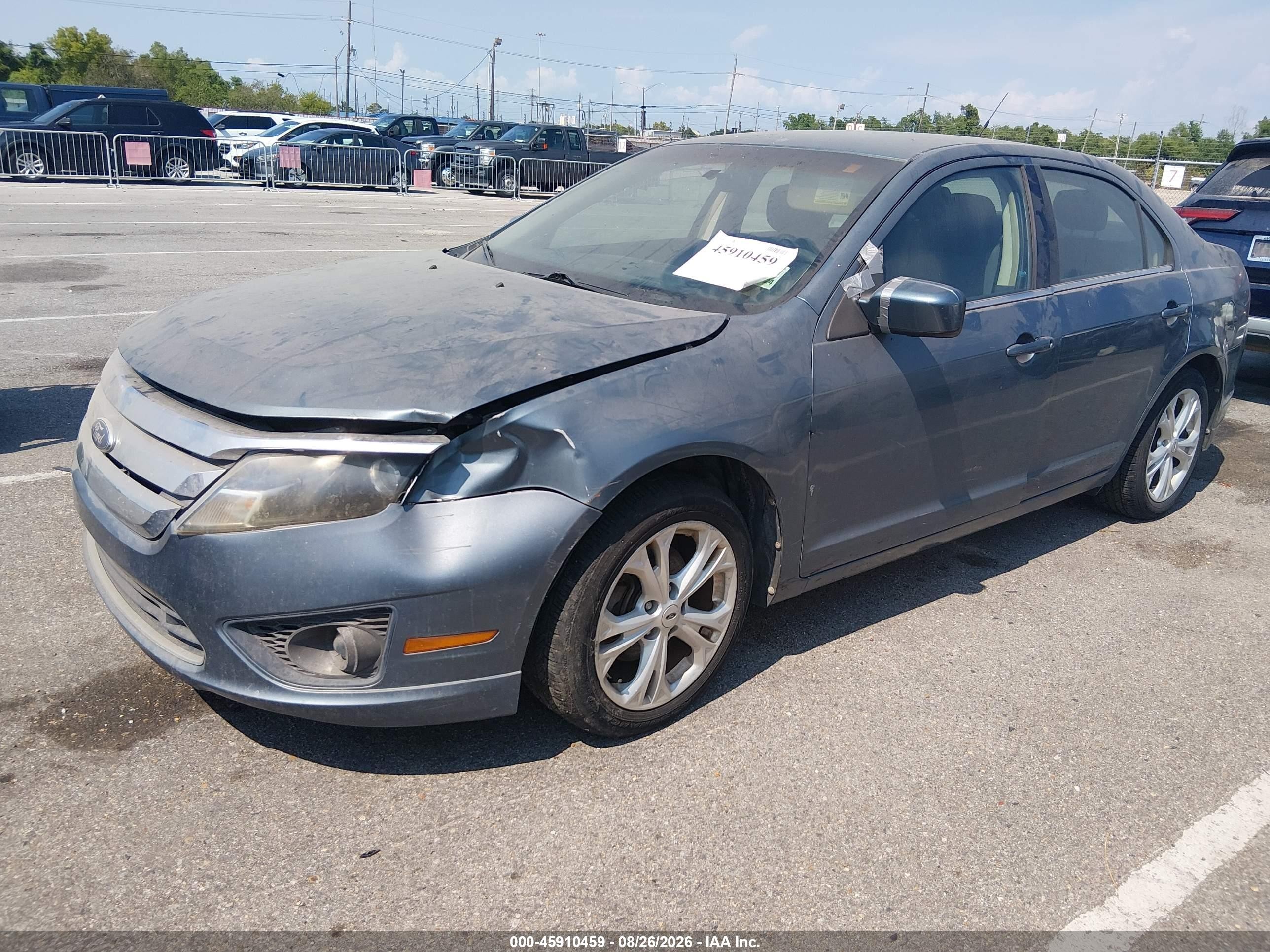 2012 Ford Fusion Se Blue vin: 3FAHP0HG3CR113256
