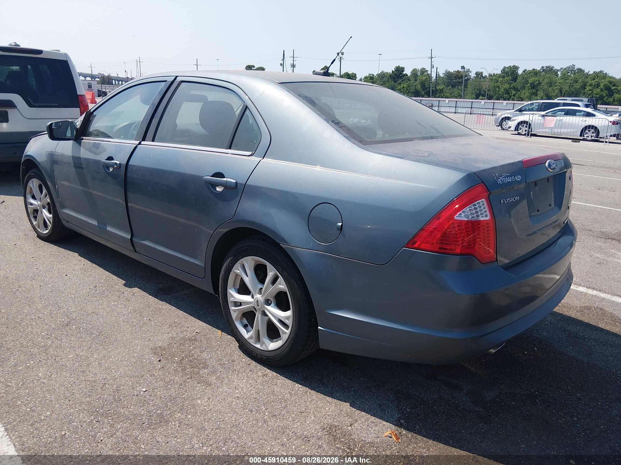 2012 Ford Fusion Se Blue vin: 3FAHP0HG3CR113256