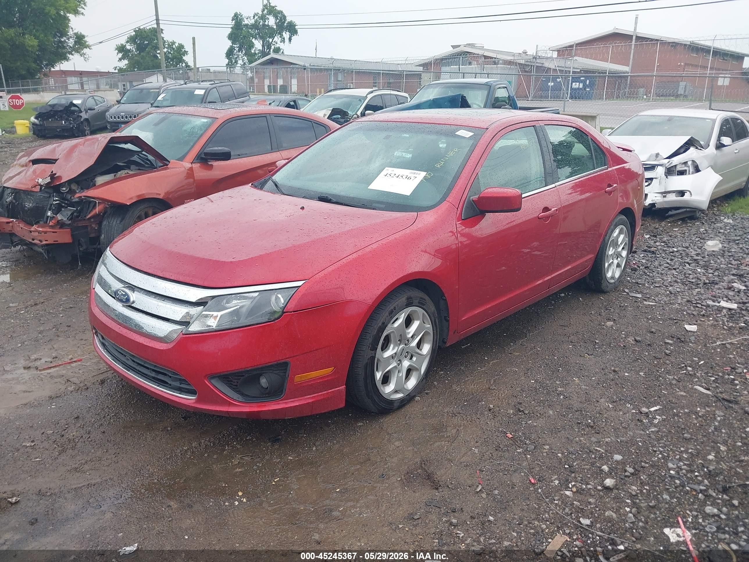 2010 Ford Fusion Se Burgundy vin: 3FAHP0HG4AR292484