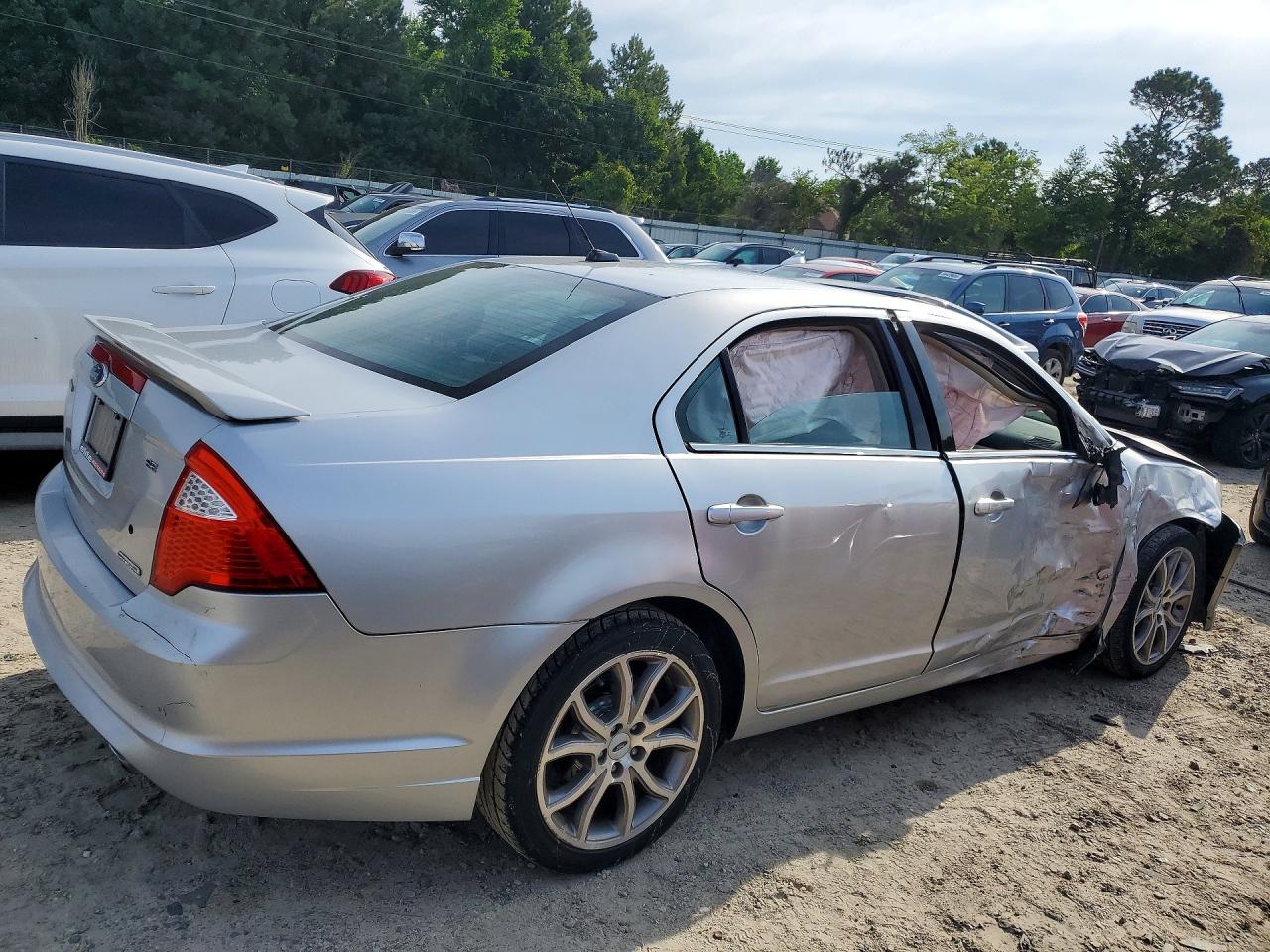 2012 Ford Fusion Se Silver vin: 3FAHP0HG4CR210661