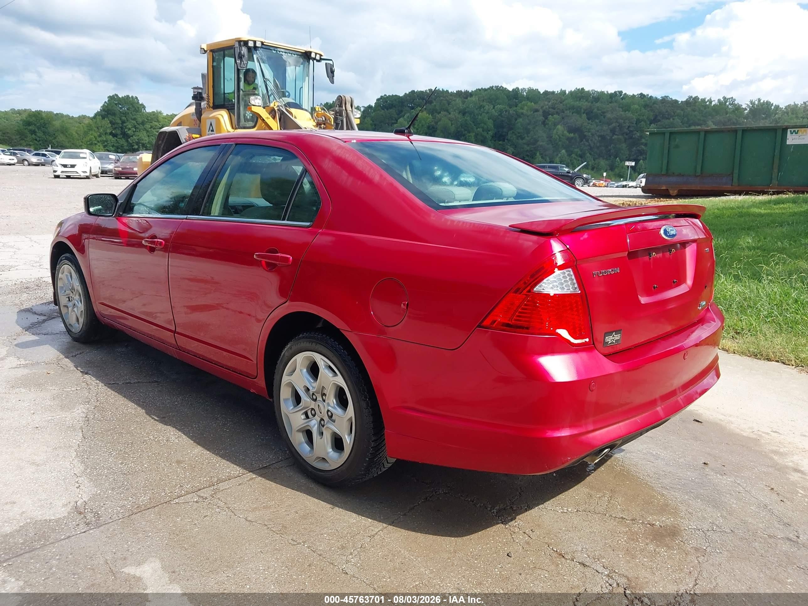 2010 Ford Fusion Se Red vin: 3FAHP0HG5AR365040