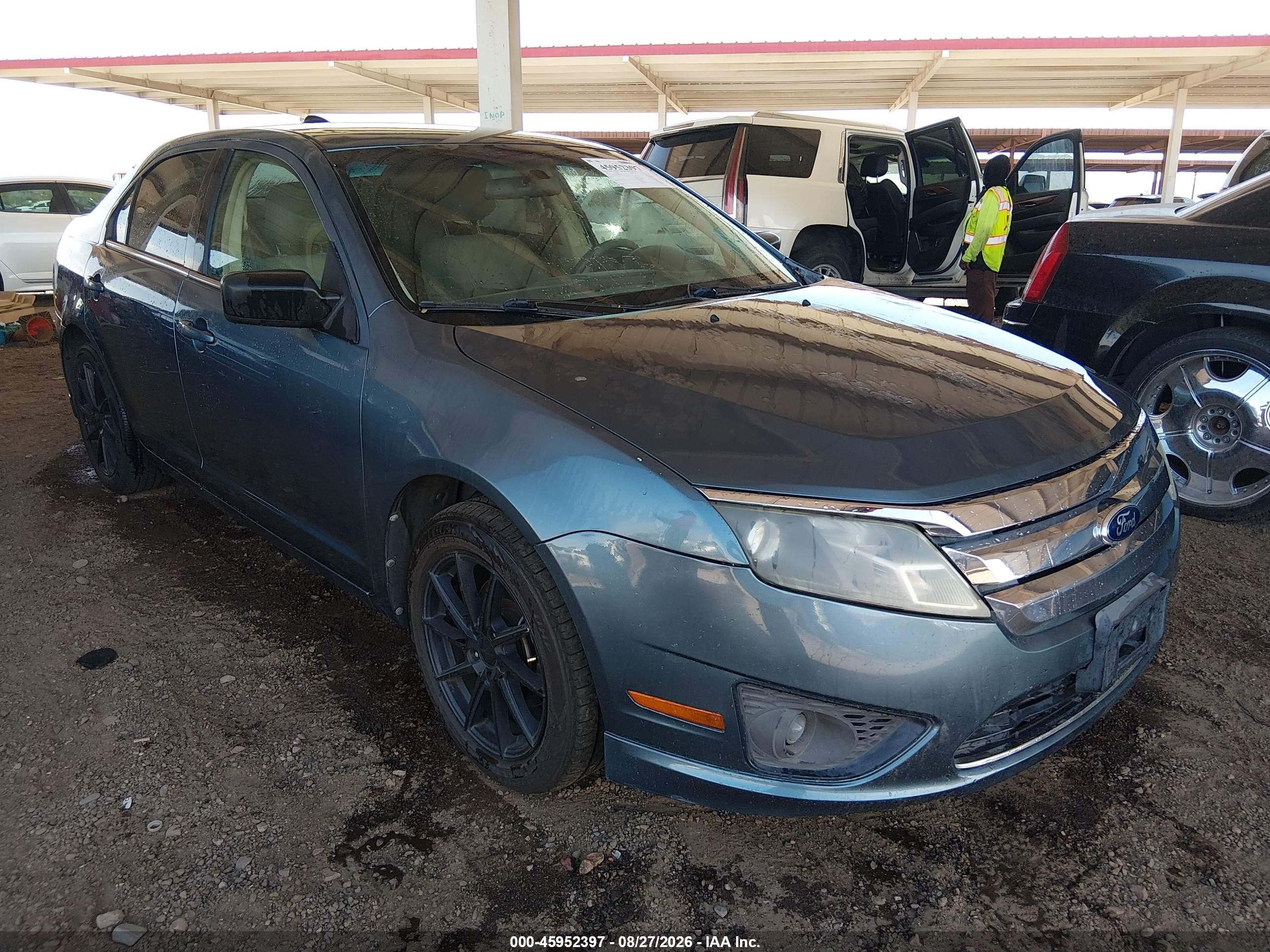 2011 Ford Fusion Se Light Blue vin: 3FAHP0HG5BR286534