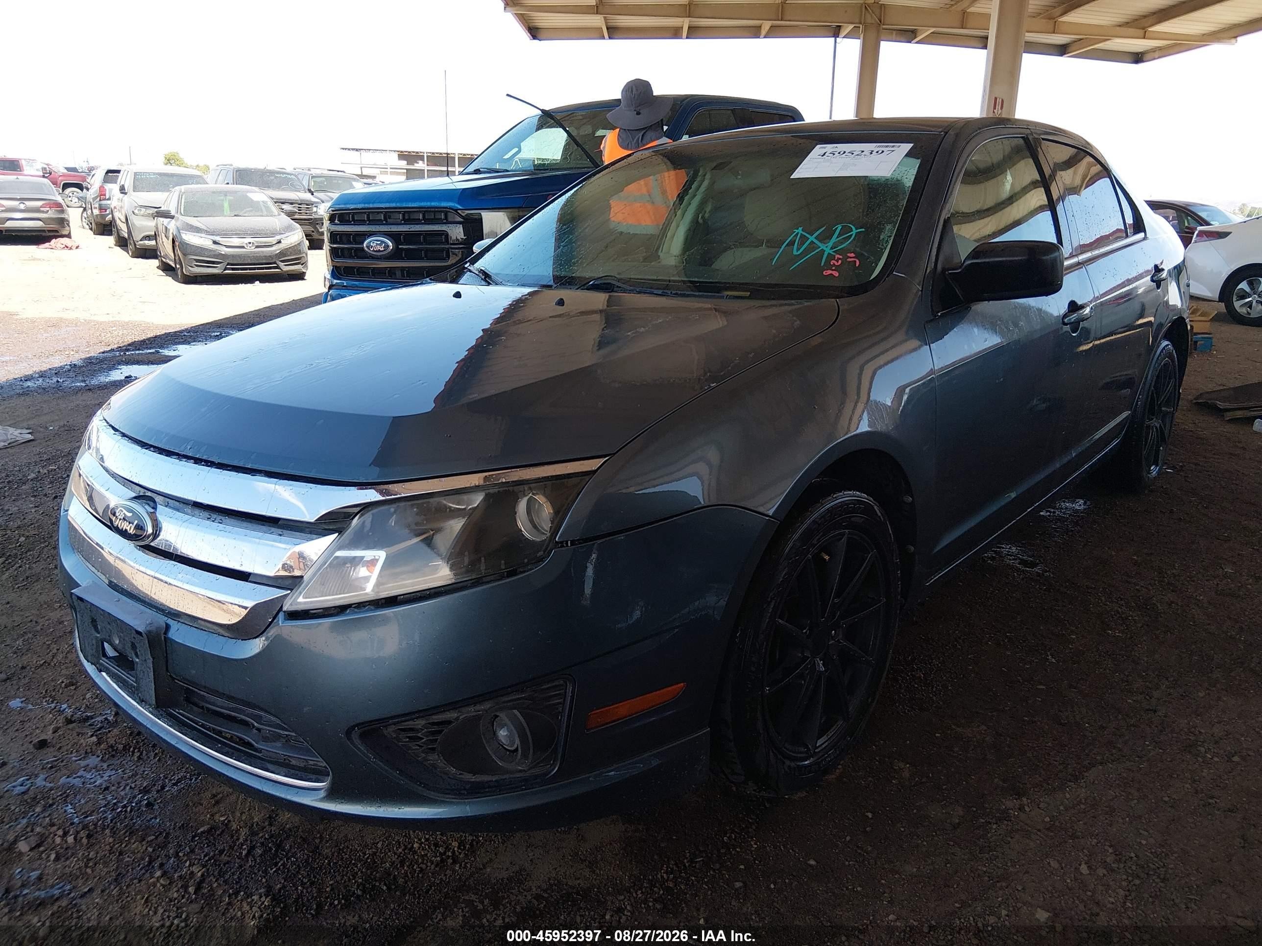 2011 Ford Fusion Se Light Blue vin: 3FAHP0HG5BR286534